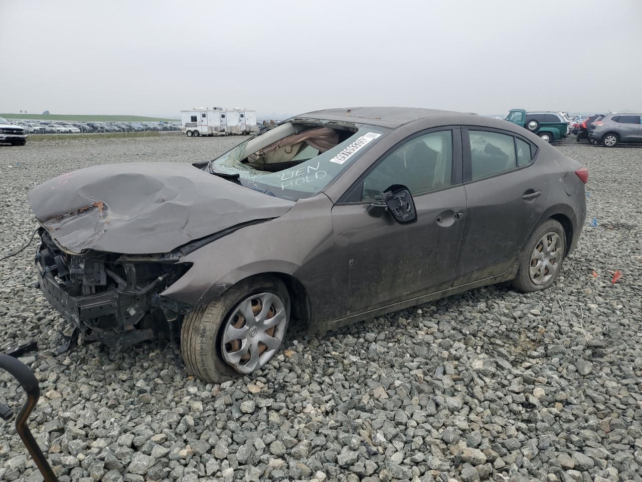 2014 Mazda 3 Sport Серый vin: 3MZBM1U75EM106763 Damage: Left Front Fender, Dent(S) W/ Paint Dmg, > 12 Inches