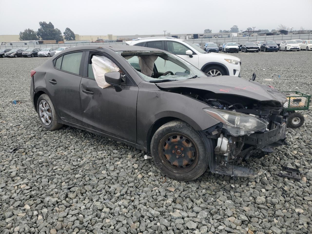 2014 Mazda 3 Sport Серый vin: 3MZBM1U75EM106763 Damage: Right Front Door, Dent(S) W/ Paint Dmg, > 12 Inches