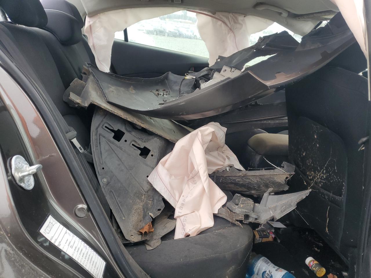 2014 Mazda 3 Sport Серый vin: 3MZBM1U75EM106763 Damage: Left Side Curtain Air Bag, Deployed, Replacement Required