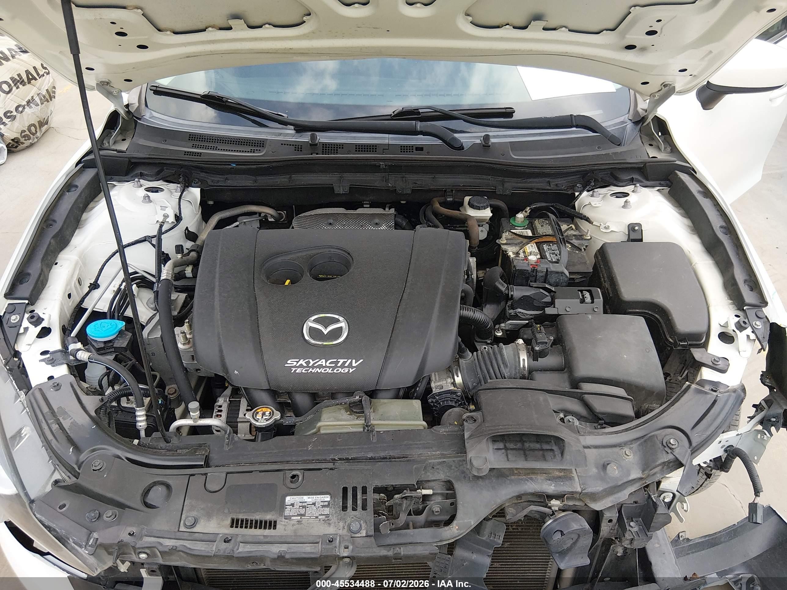 2015 Mazda Mazda3 I Sport White vin: 3MZBM1U75FM220344