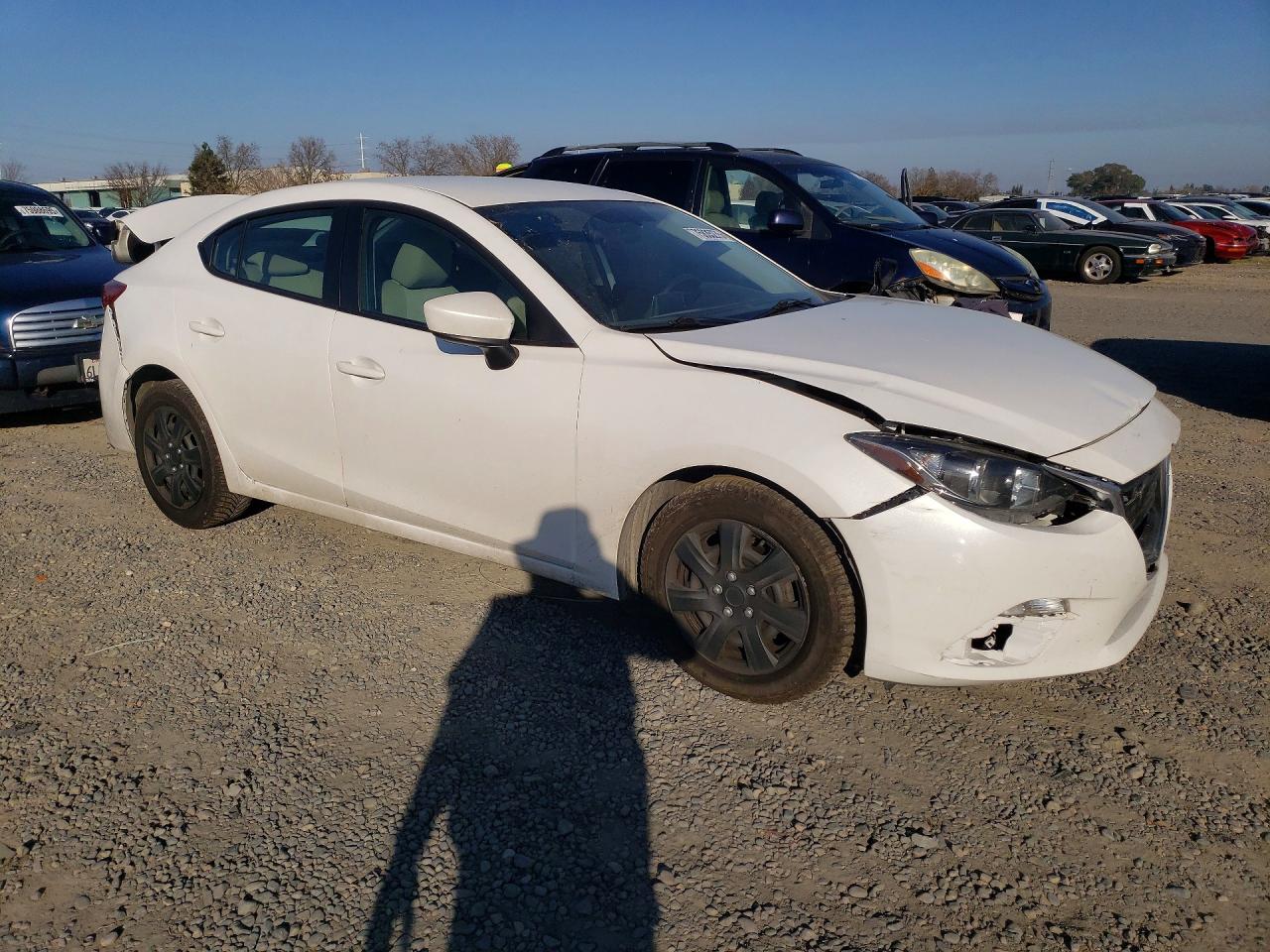 2015 Mazda 3 Sport White vin: 3MZBM1U75FM229688