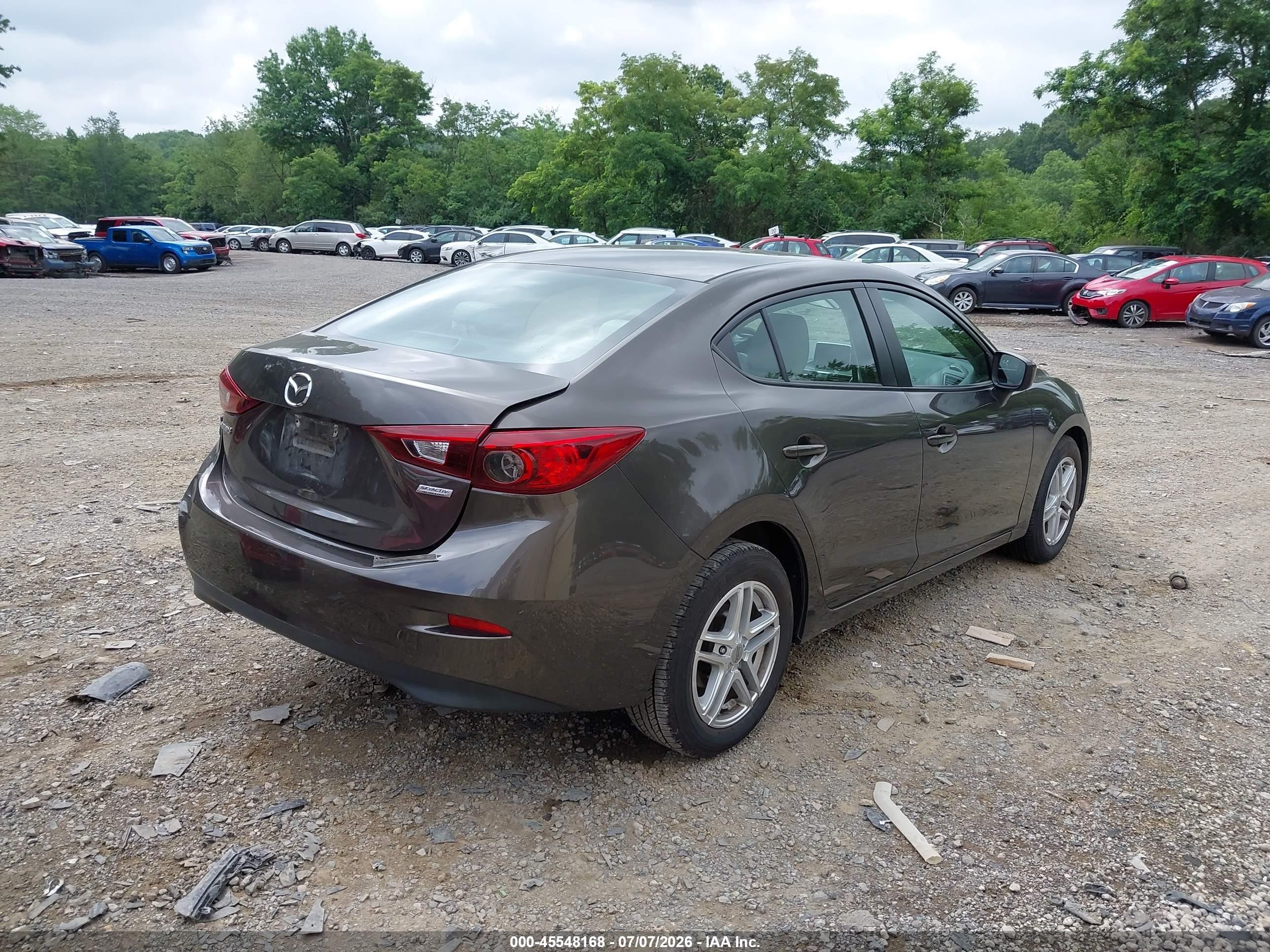 2015 Mazda Mazda3 I Sport Gray vin: 3MZBM1U76FM148795