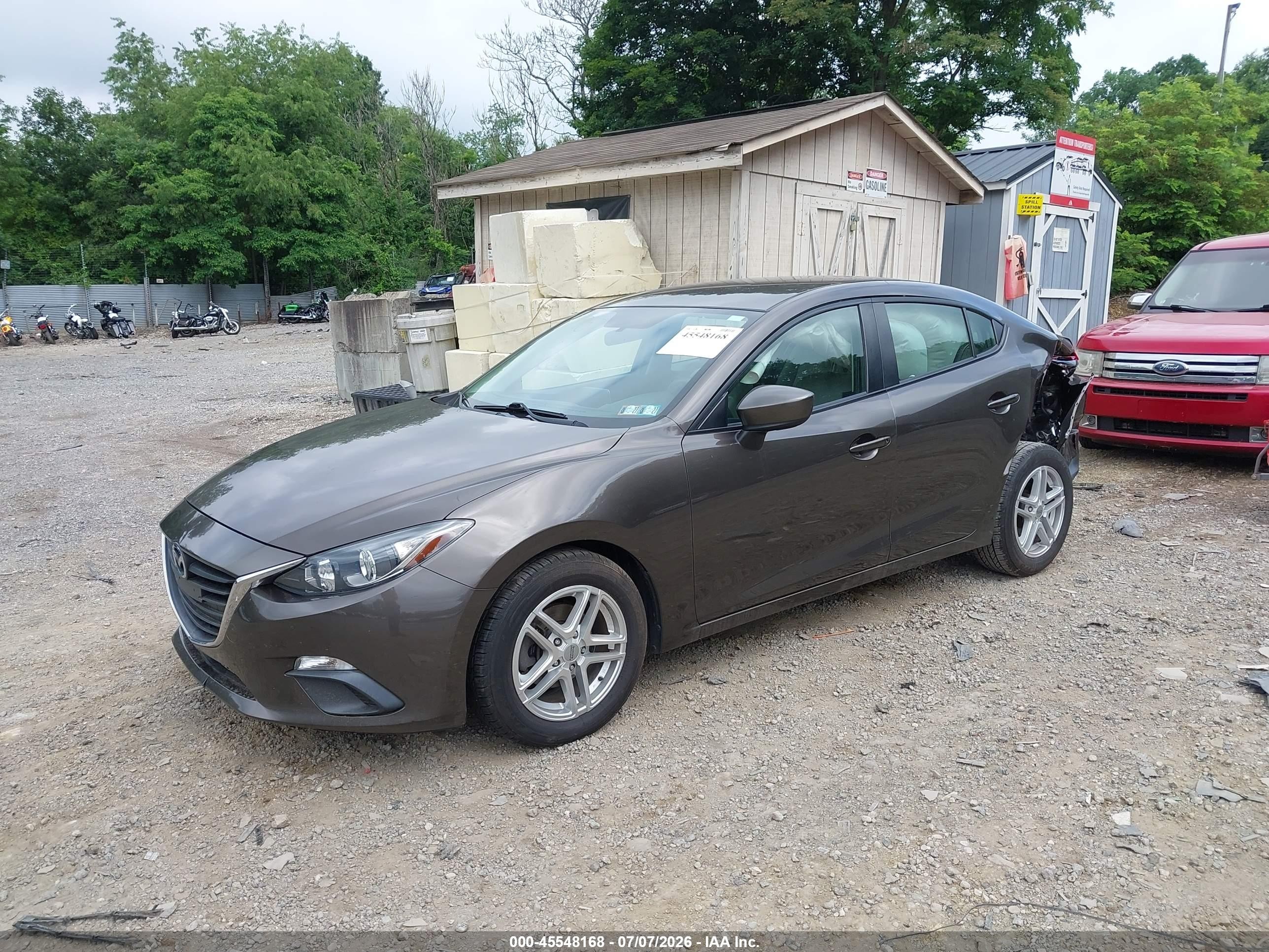2015 Mazda Mazda3 I Sport Gray vin: 3MZBM1U76FM148795