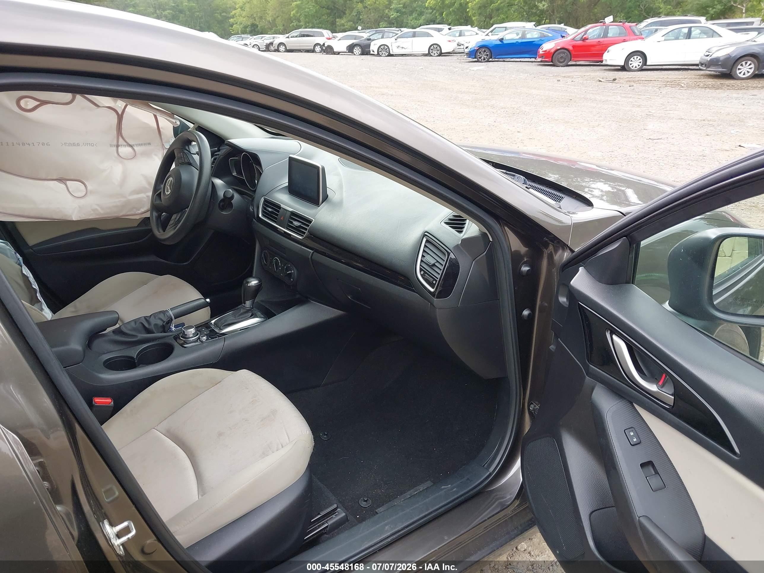 2015 Mazda Mazda3 I Sport Gray vin: 3MZBM1U76FM148795