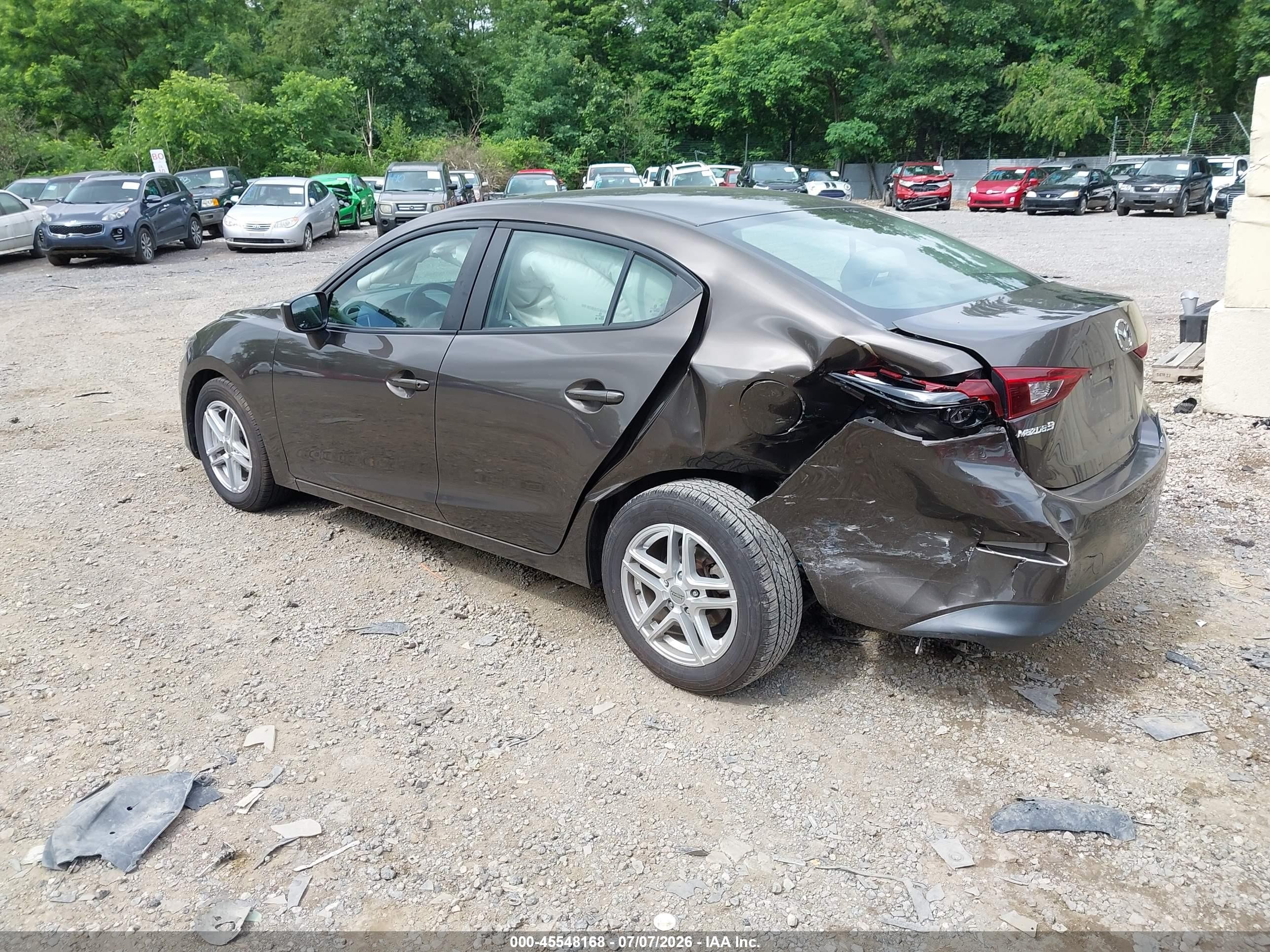 2015 Mazda Mazda3 I Sport Gray vin: 3MZBM1U76FM148795