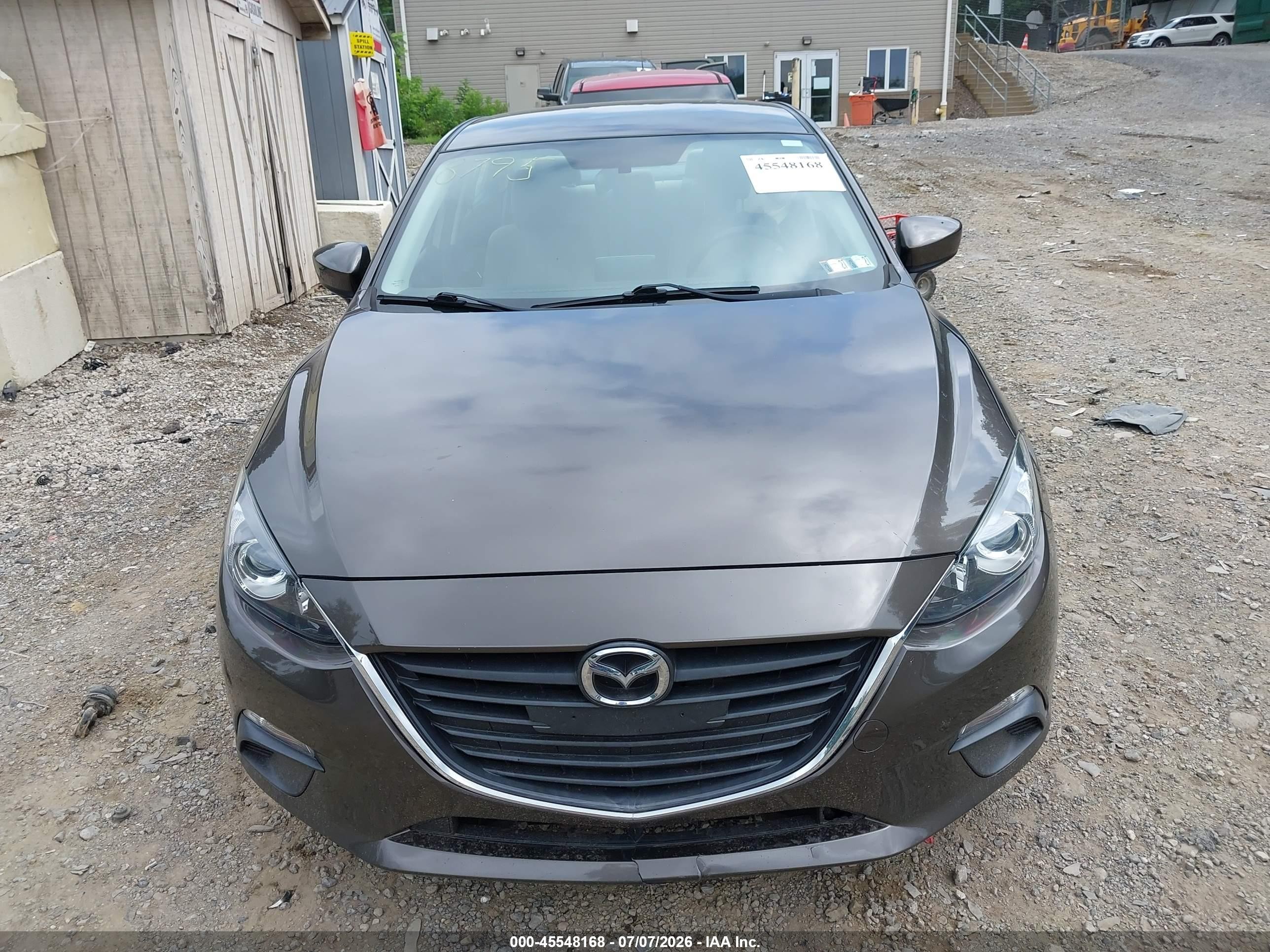 2015 Mazda Mazda3 I Sport Gray vin: 3MZBM1U76FM148795