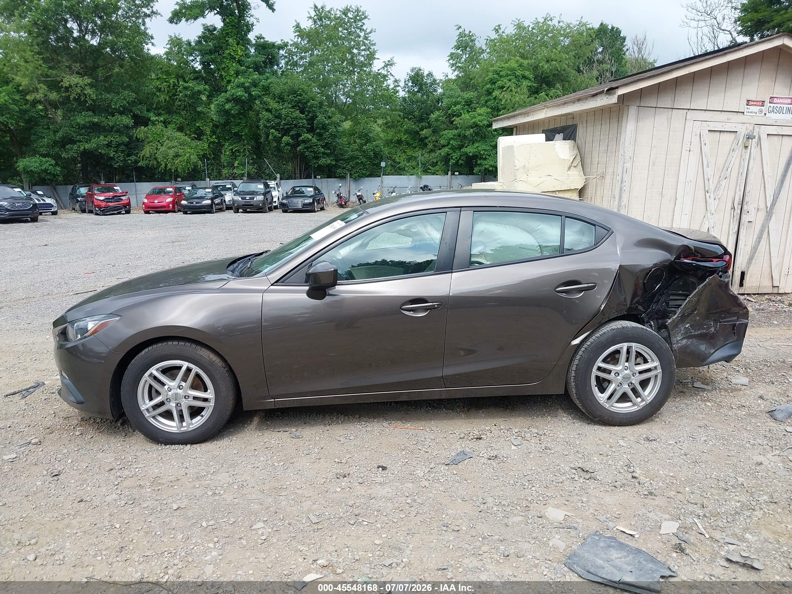 2015 Mazda Mazda3 I Sport Gray vin: 3MZBM1U76FM148795