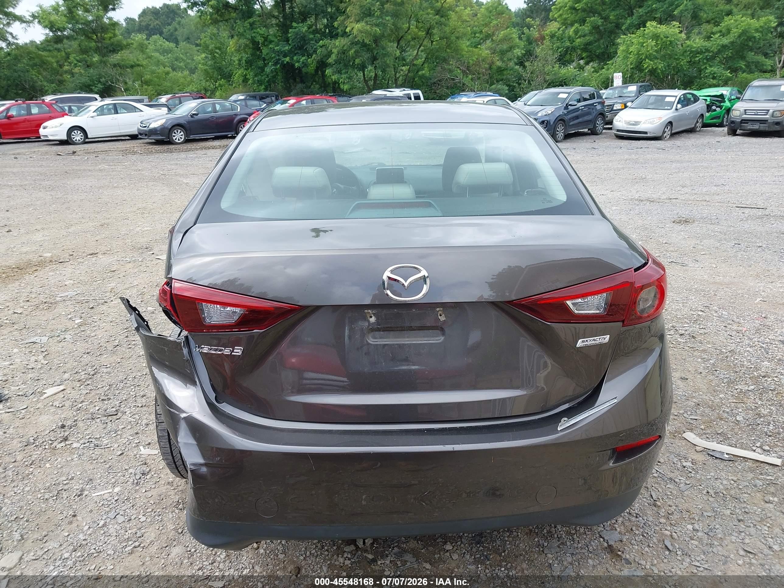2015 Mazda Mazda3 I Sport Gray vin: 3MZBM1U76FM148795