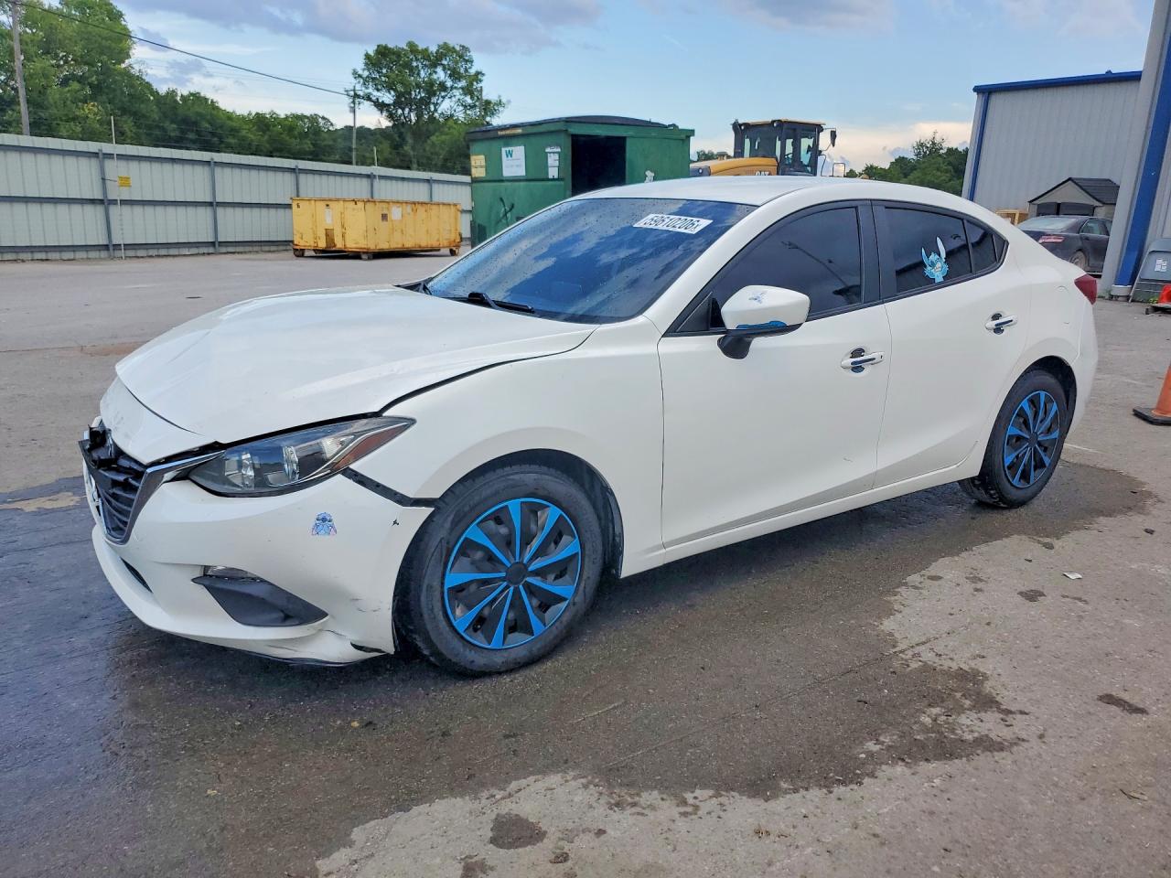 2015 Mazda 3 Sport White vin: 3MZBM1U76FM165015