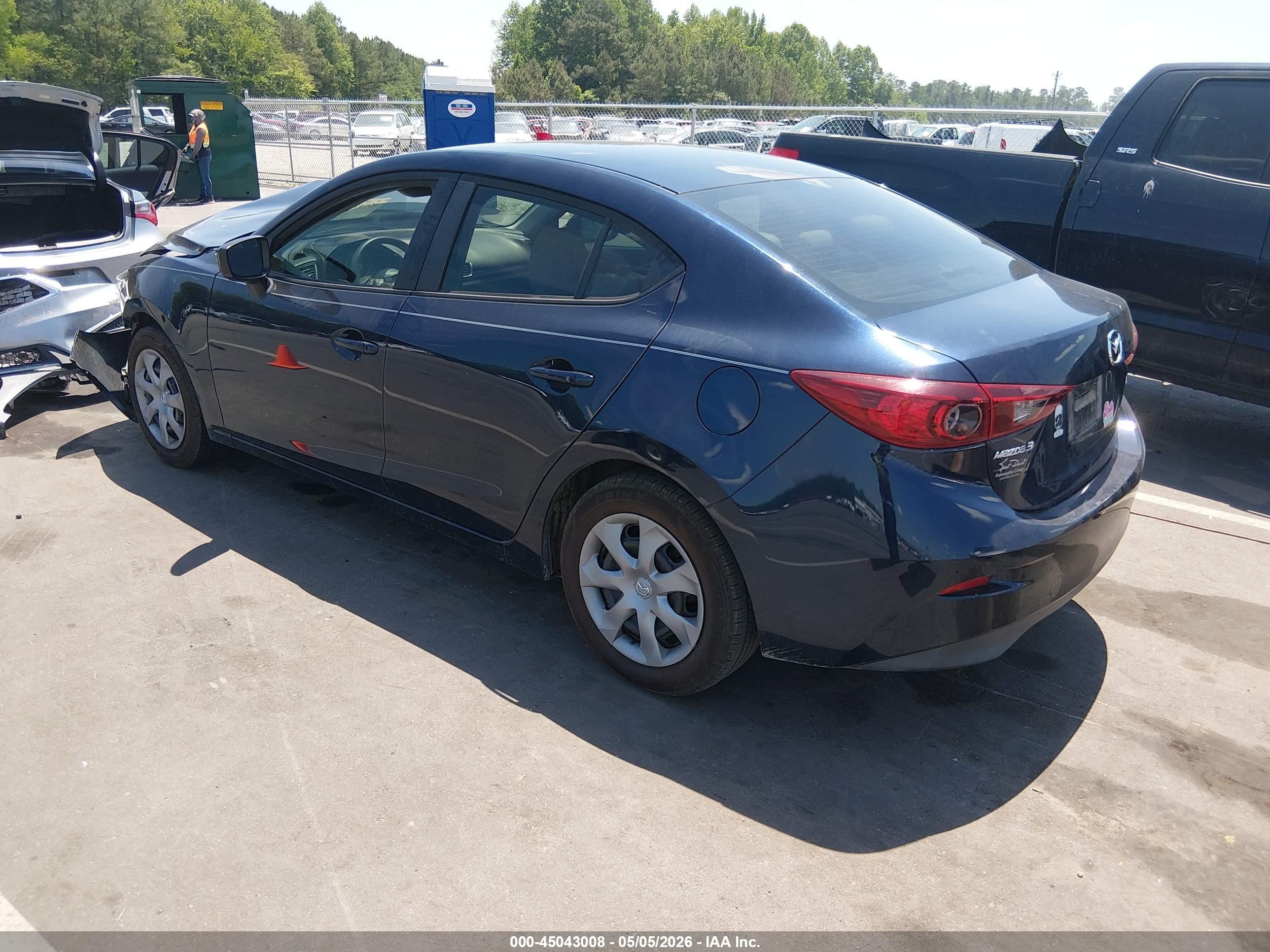 2015 Mazda Mazda3 I Sport Синий vin: 3MZBM1U76FM166746