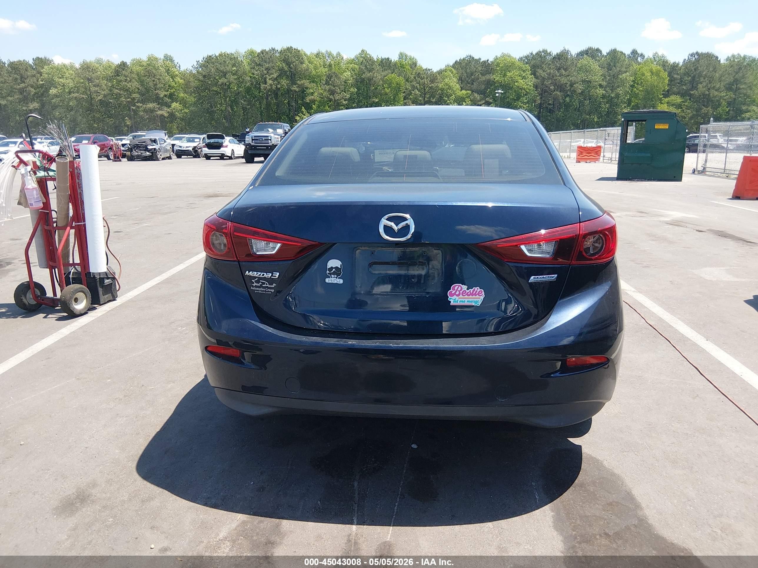 2015 Mazda Mazda3 I Sport Синий vin: 3MZBM1U76FM166746