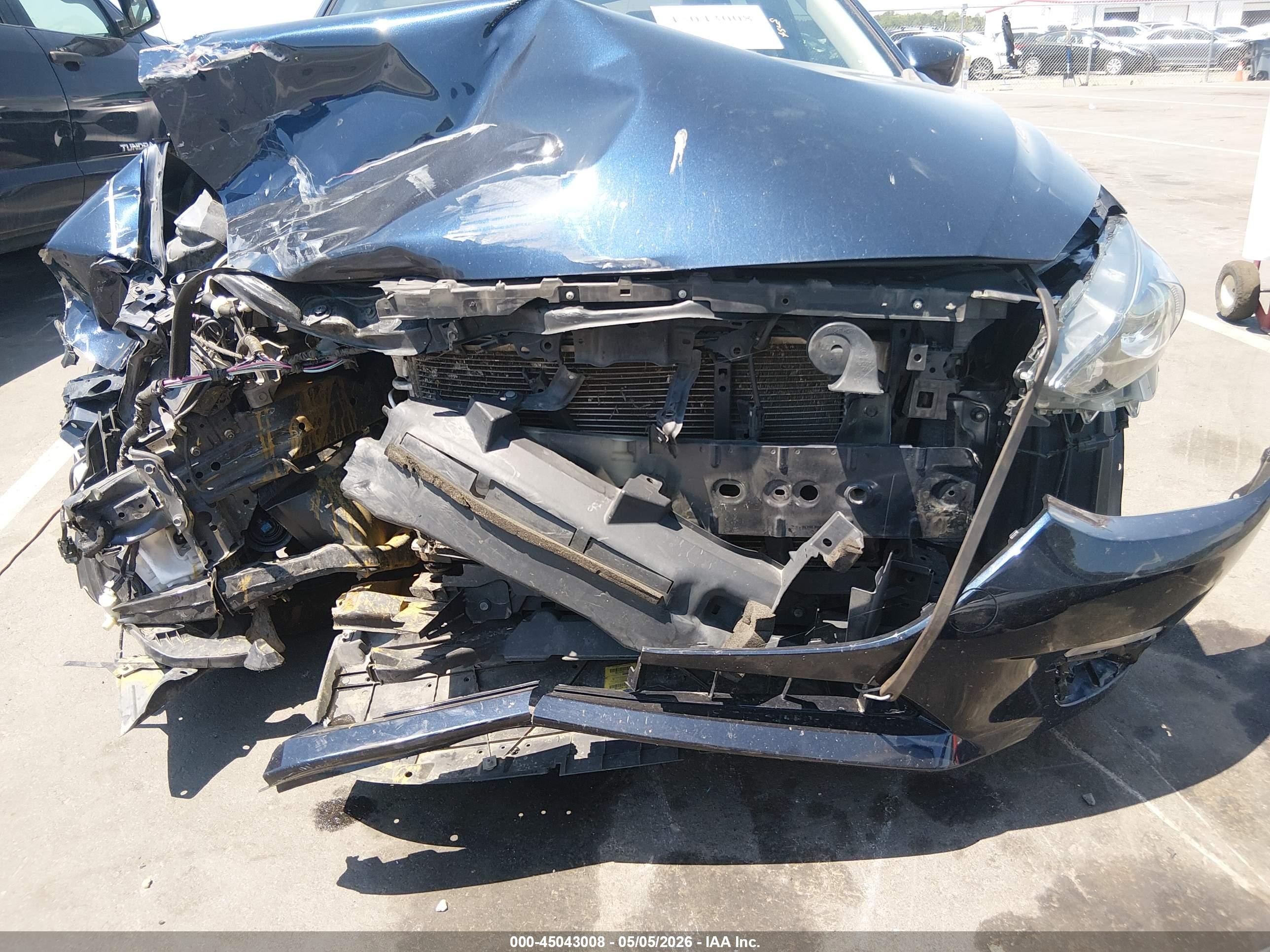 2015 Mazda Mazda3 I Sport Синий vin: 3MZBM1U76FM166746