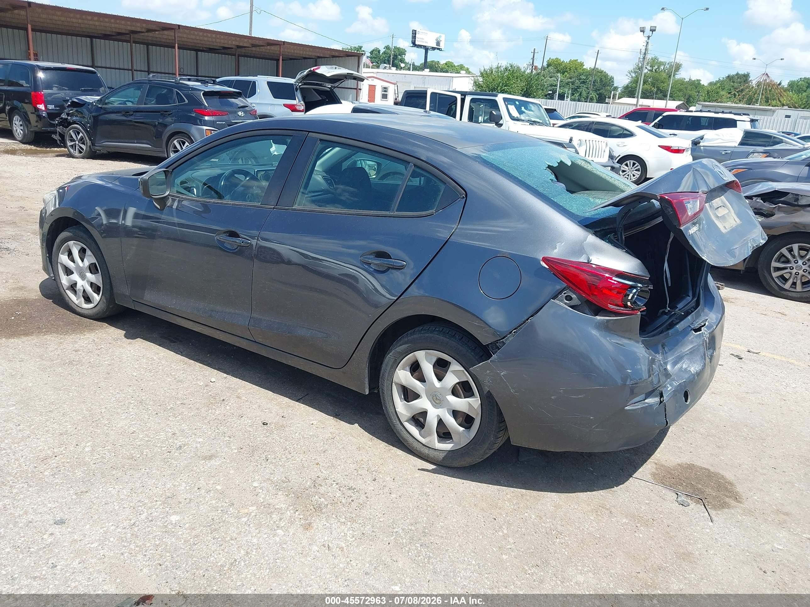 2015 Mazda Mazda3 I Sport Gray vin: 3MZBM1U76FM186477