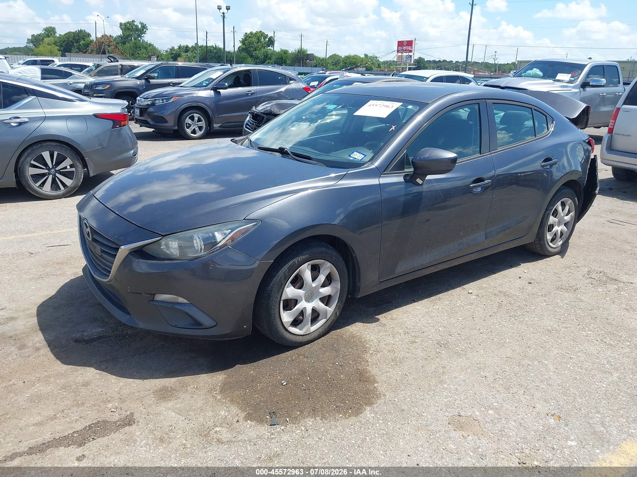 2015 Mazda Mazda3 I Sport Gray vin: 3MZBM1U76FM186477