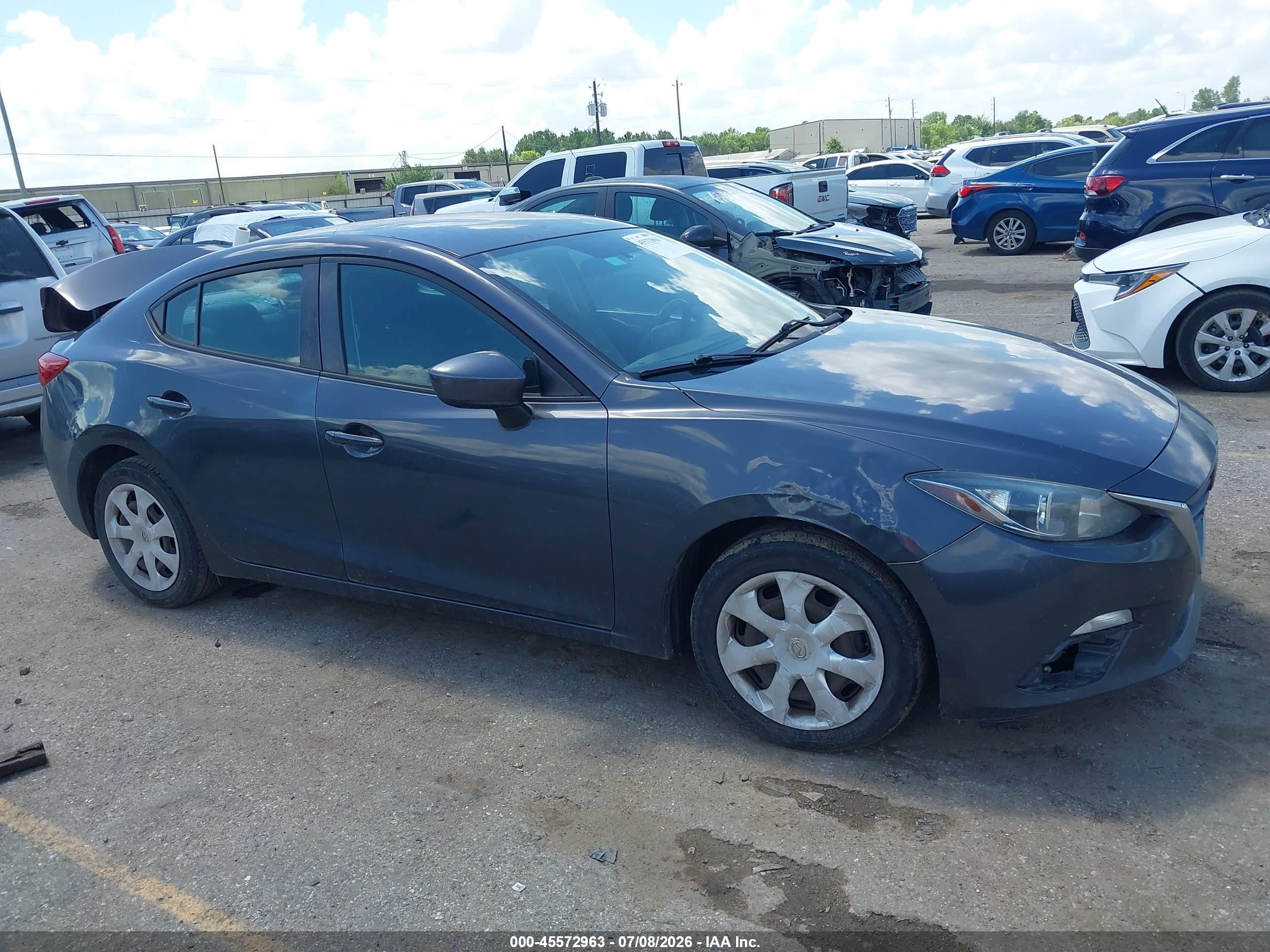 2015 Mazda Mazda3 I Sport Gray vin: 3MZBM1U76FM186477