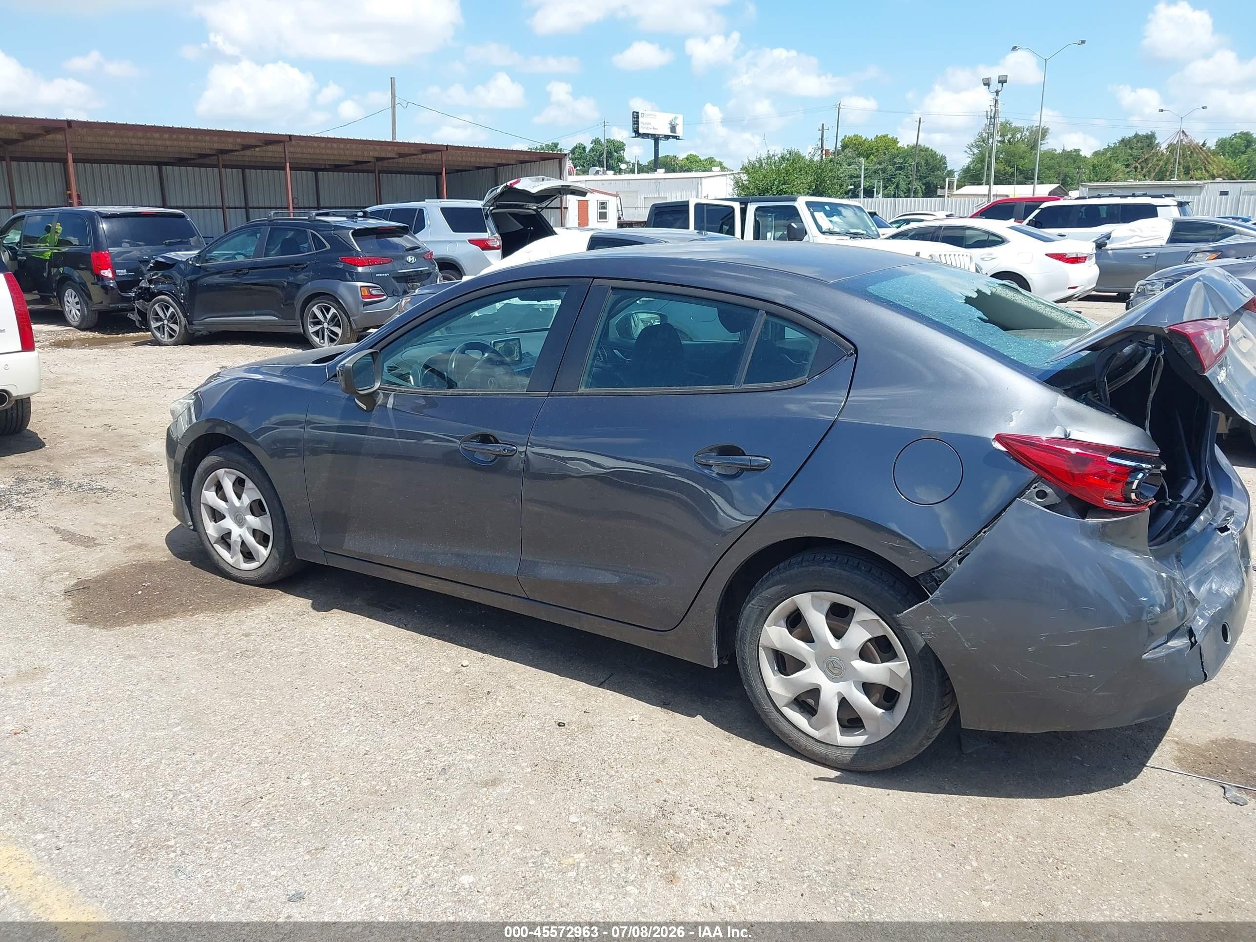2015 Mazda Mazda3 I Sport Gray vin: 3MZBM1U76FM186477
