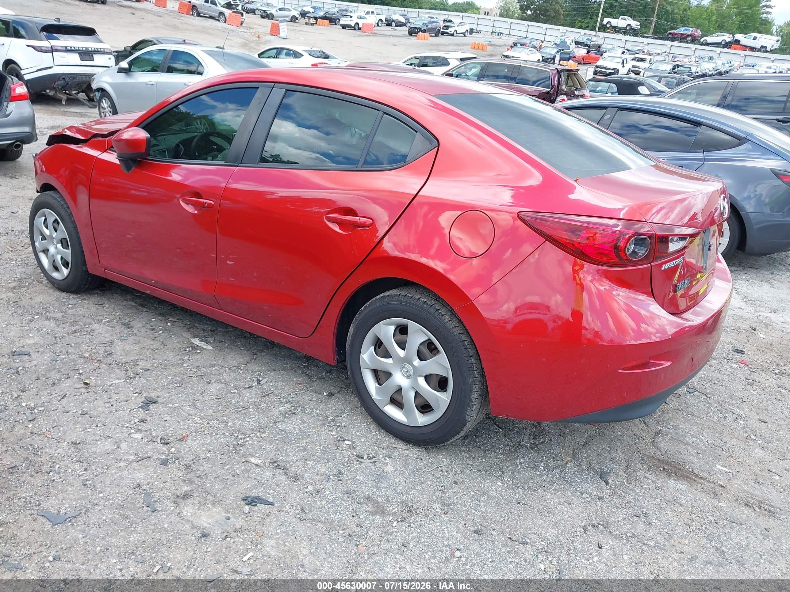 2015 Mazda Mazda3 I Sport Красный vin: 3MZBM1U76FM215363