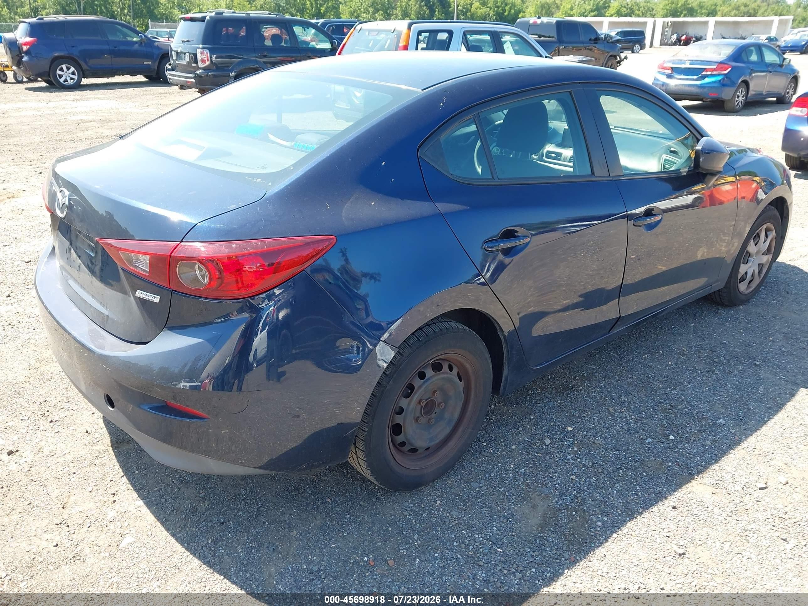 2015 Mazda Mazda3 I Sport Blue vin: 3MZBM1U77FM128796