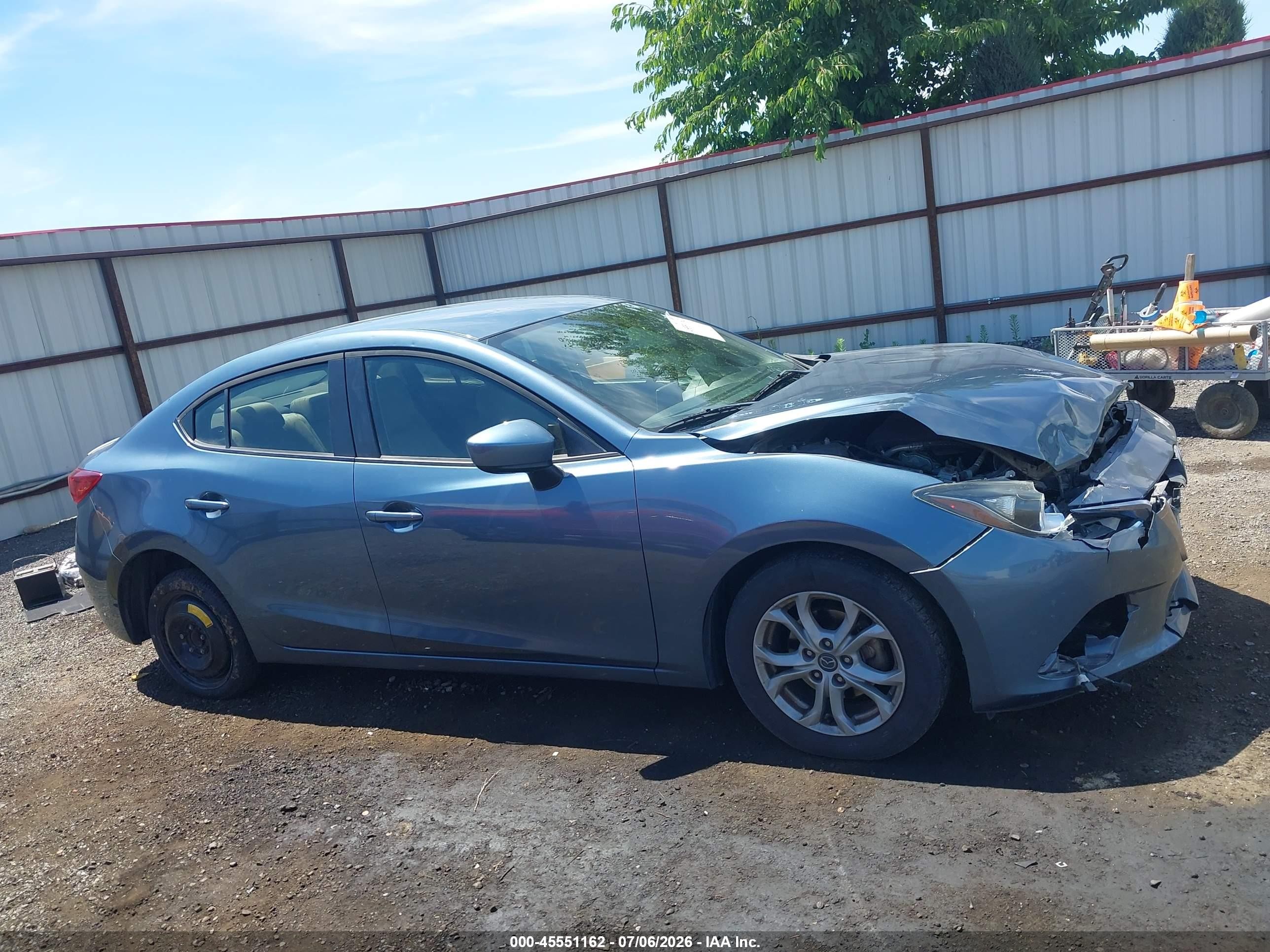 2015 Mazda Mazda3 I Sport Blue vin: 3MZBM1U77FM189310