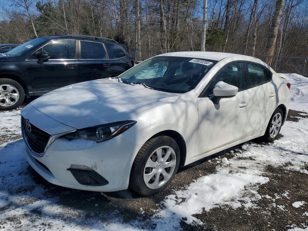 2015 Mazda 3 Sport White vin: 3MZBM1U77FM201276