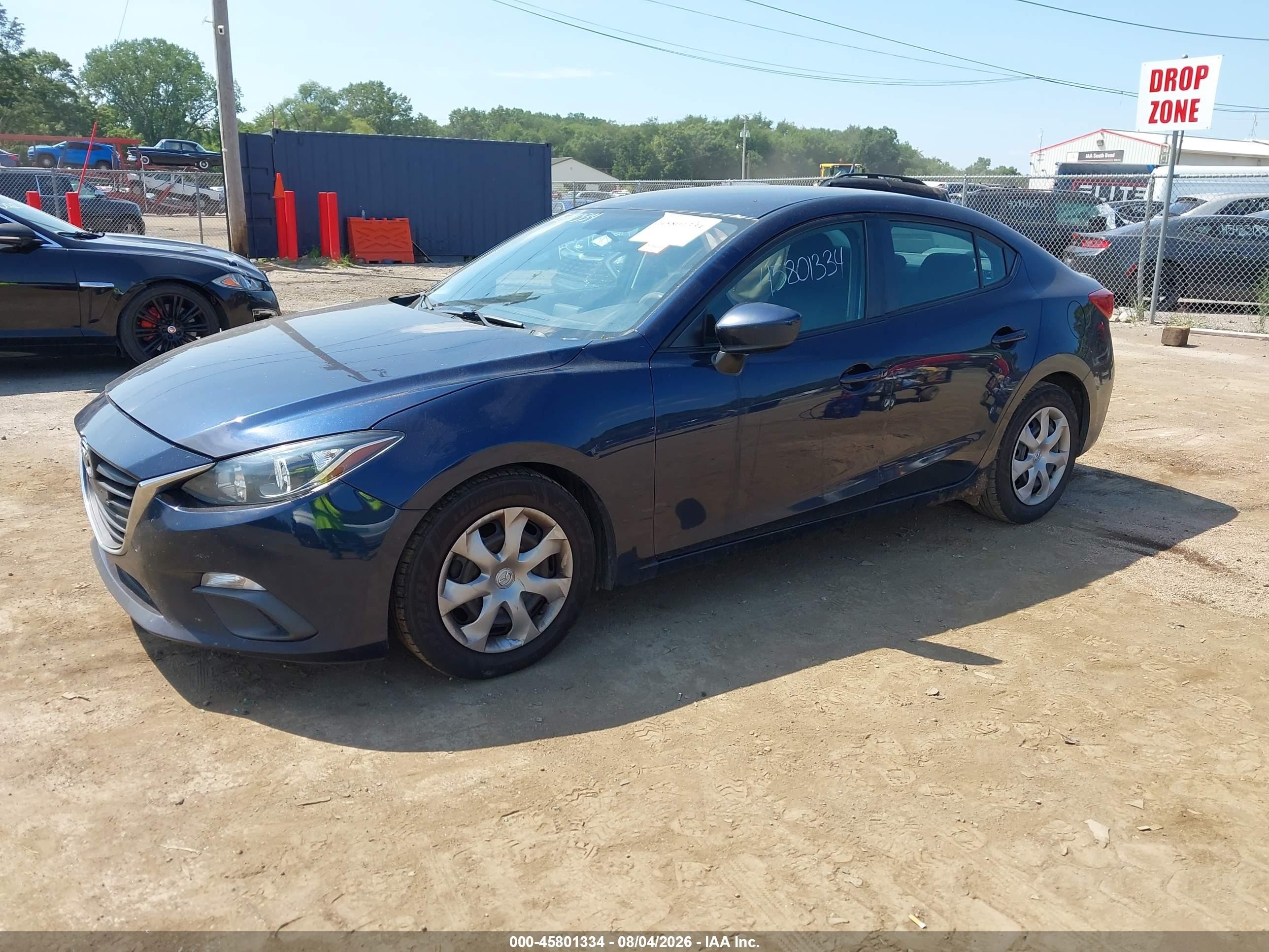 2014 Mazda Mazda3 I Sport Blue vin: 3MZBM1U78EM104618