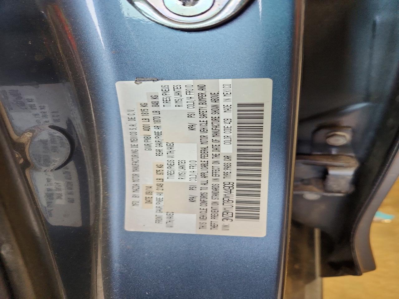 2015 Mazda 3 Sport Blue vin: 3MZBM1U78FM144909