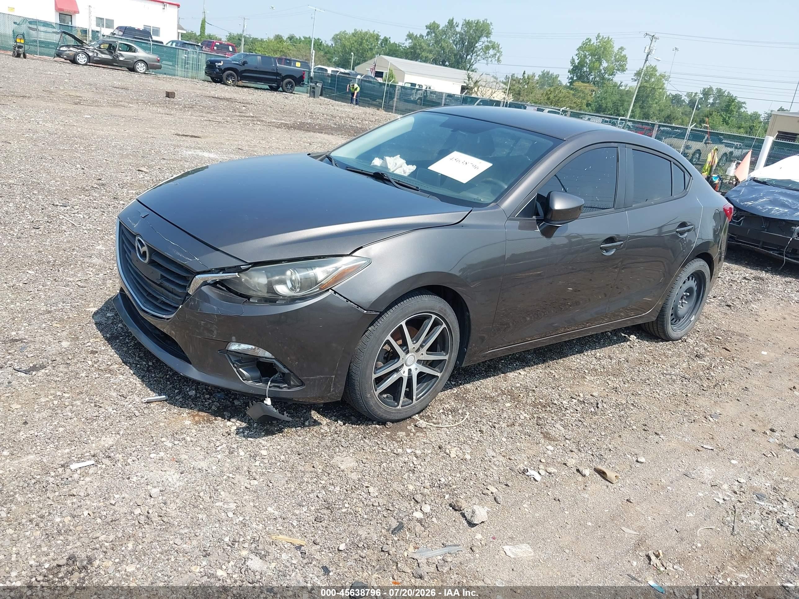 2015 Mazda Mazda3 I Sport Gray vin: 3MZBM1U78FM149088