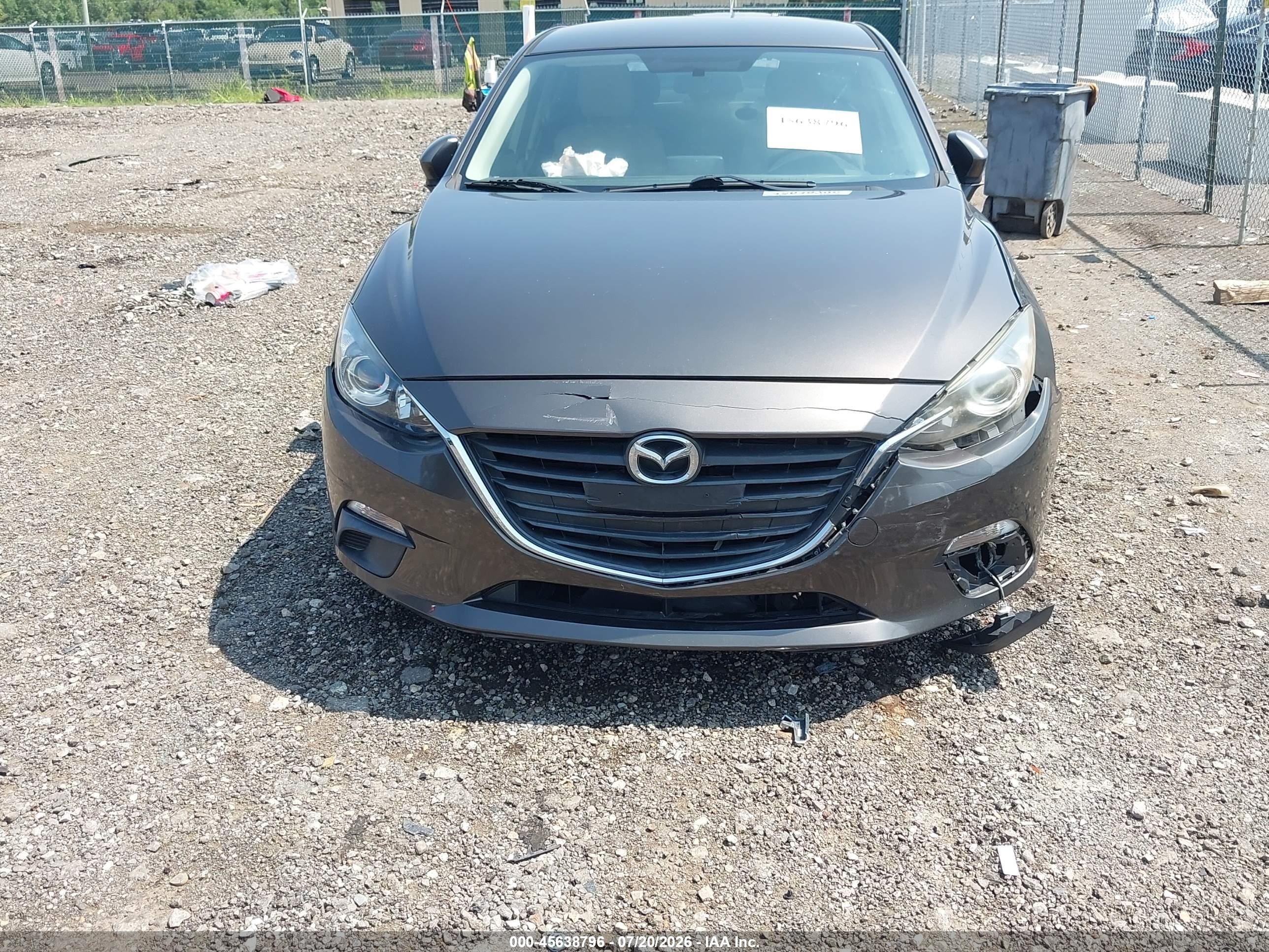 2015 Mazda Mazda3 I Sport Gray vin: 3MZBM1U78FM149088