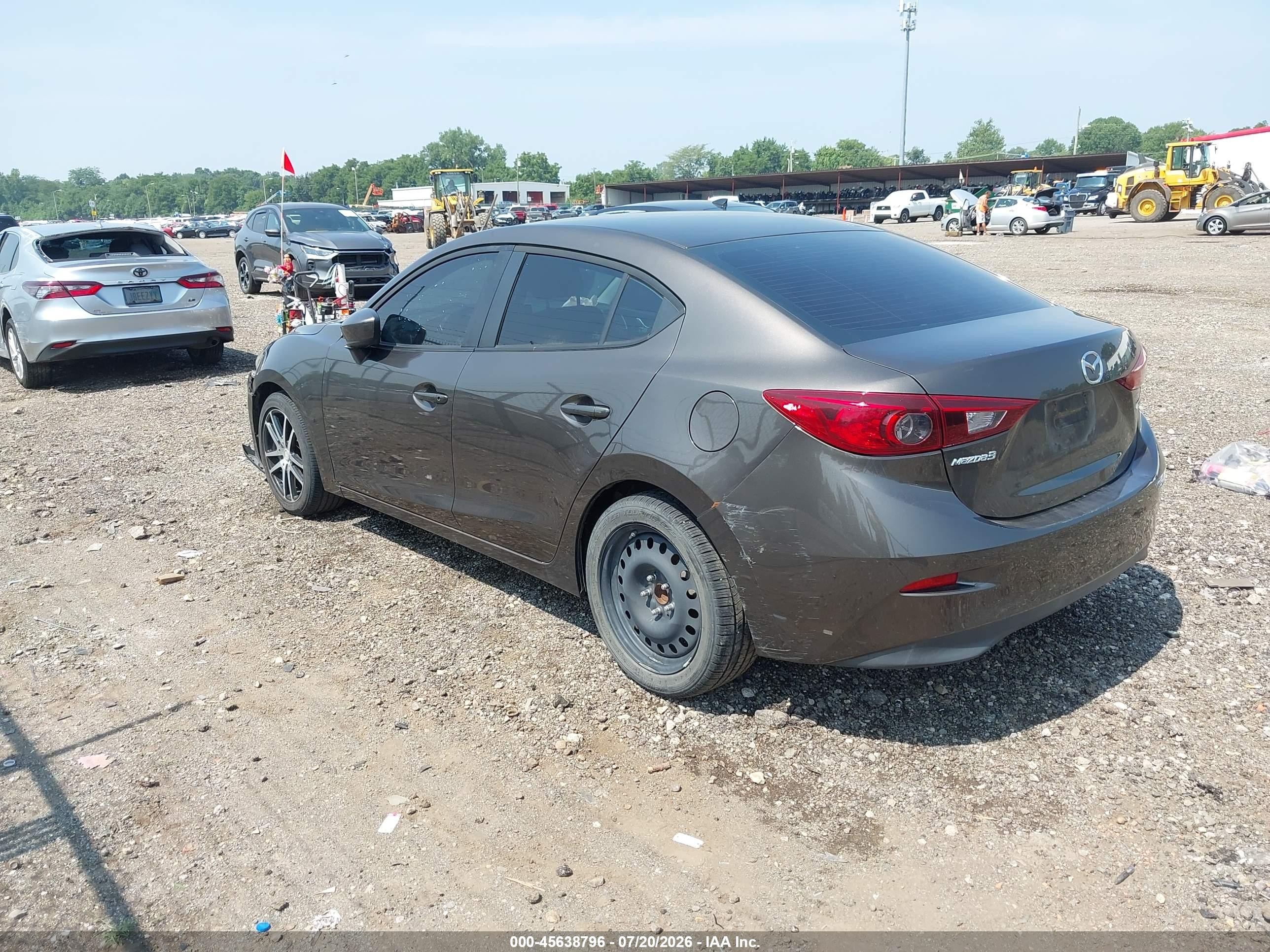 2015 Mazda Mazda3 I Sport Gray vin: 3MZBM1U78FM149088