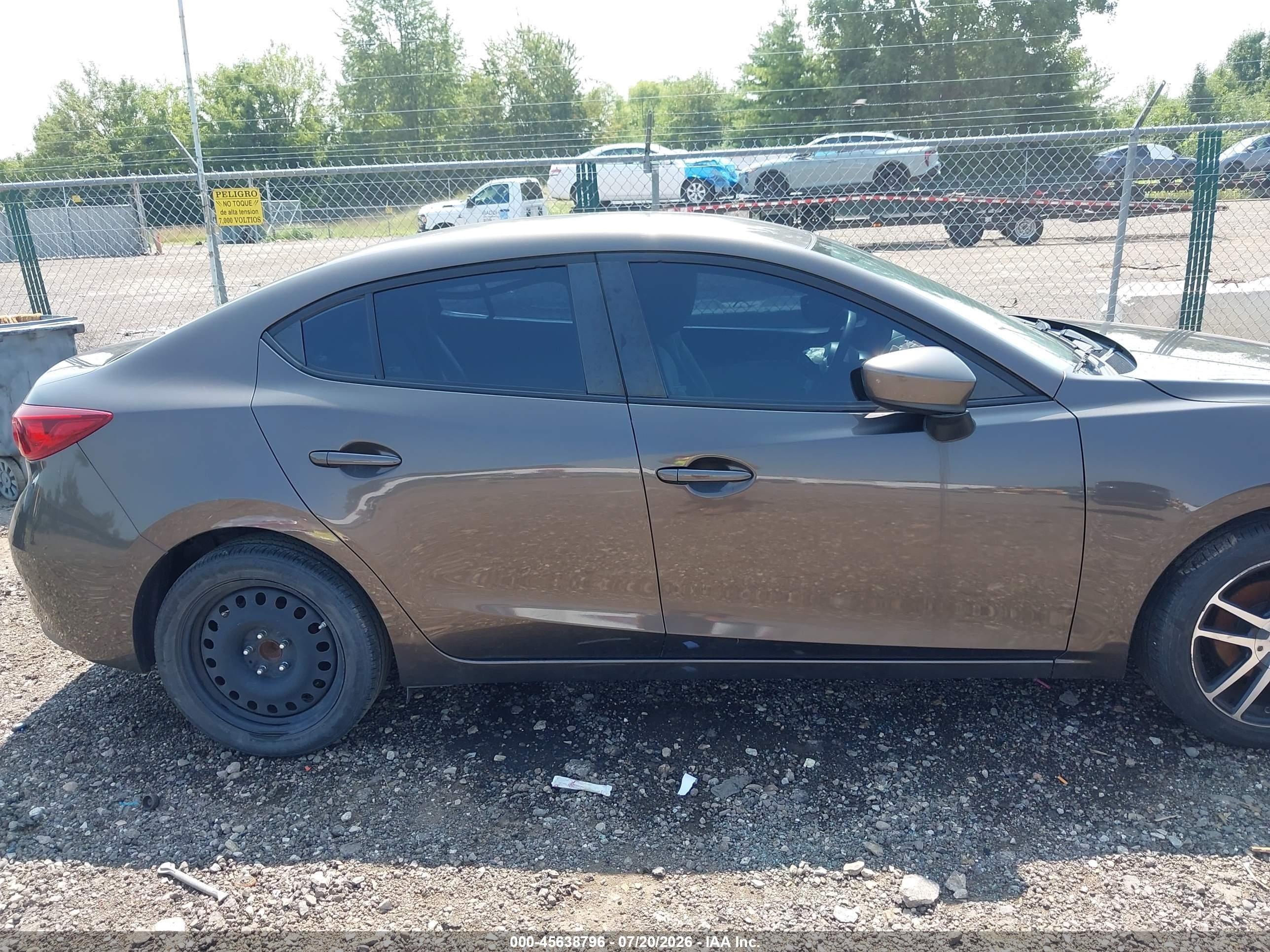 2015 Mazda Mazda3 I Sport Gray vin: 3MZBM1U78FM149088