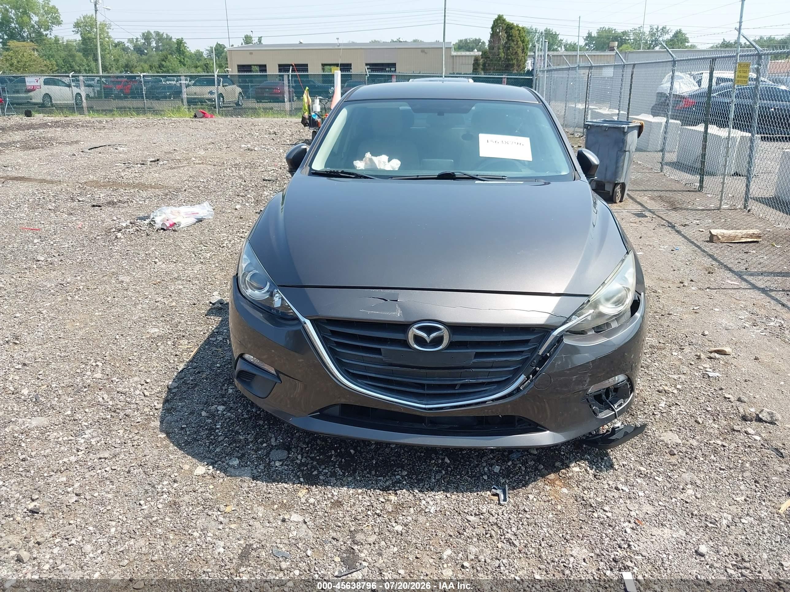 2015 Mazda Mazda3 I Sport Gray vin: 3MZBM1U78FM149088