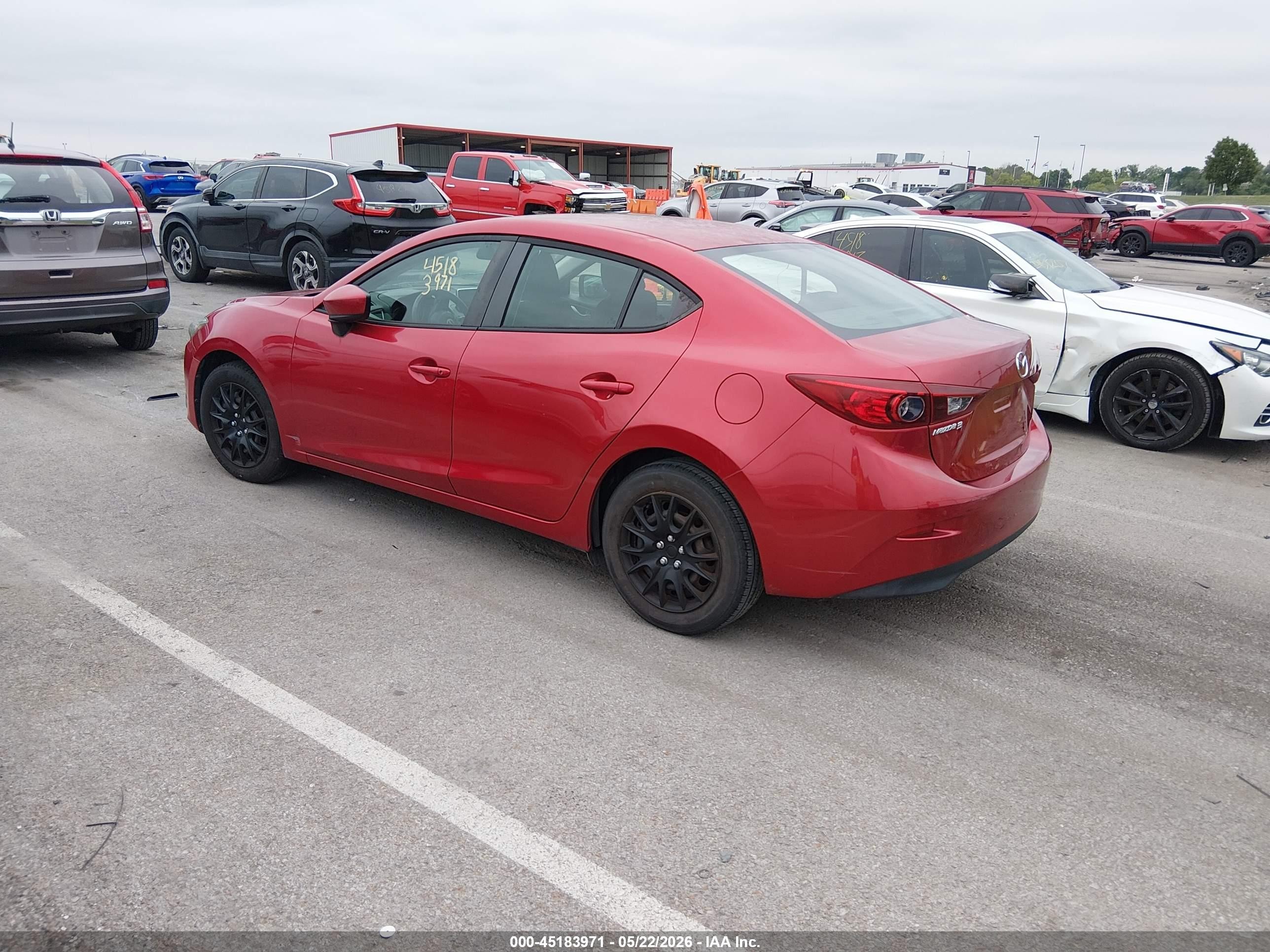 2015 Mazda Mazda3 I Sport Red vin: 3MZBM1U78FM159071