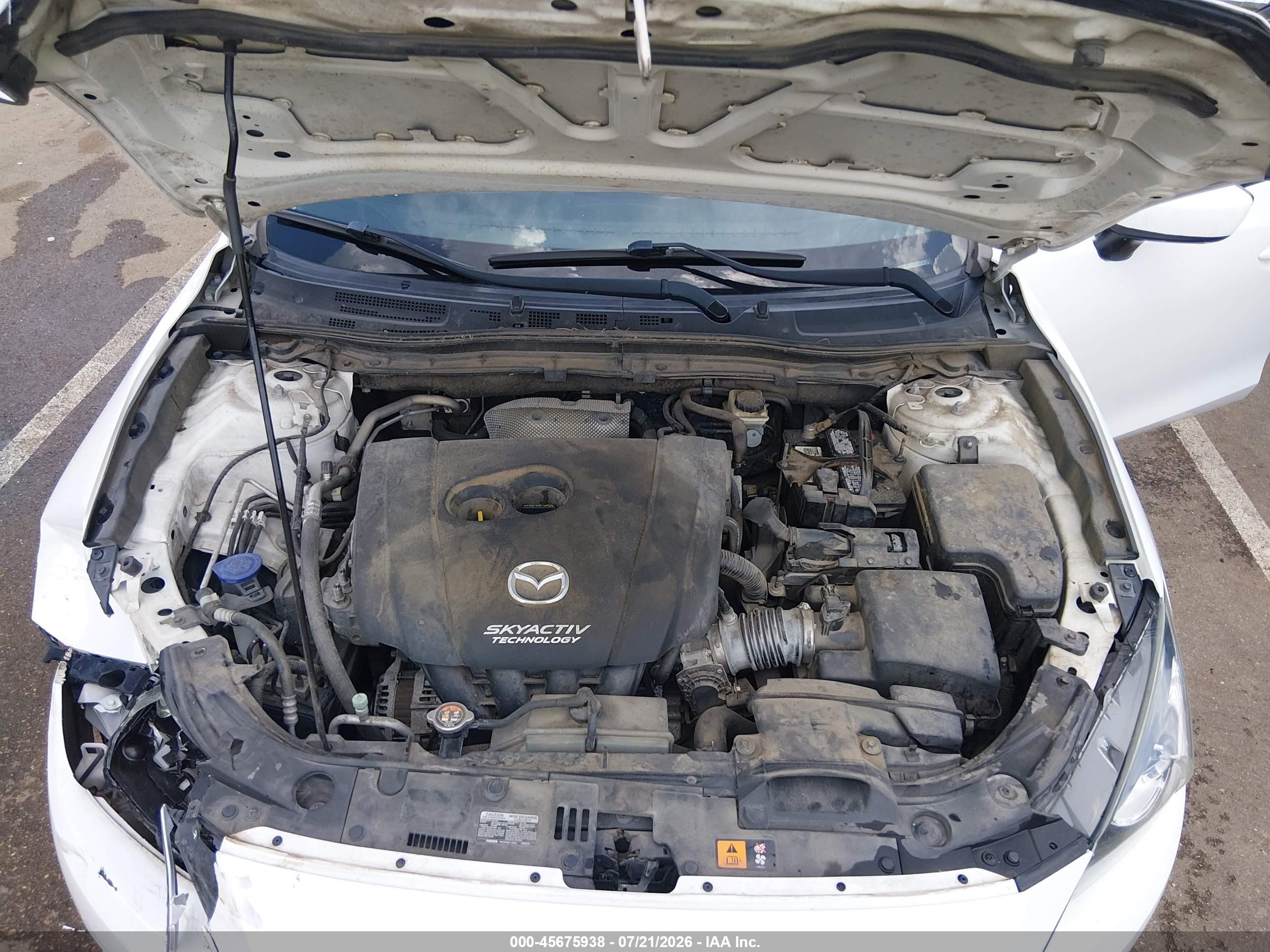 2015 Mazda Mazda3 I Sport White vin: 3MZBM1U78FM181572