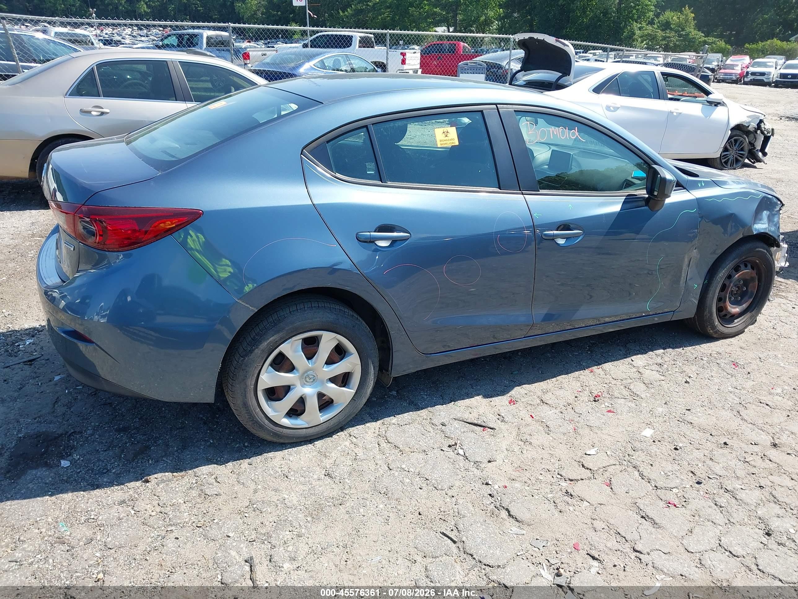 2015 Mazda Mazda3 I Sport Blue vin: 3MZBM1U78FM230026