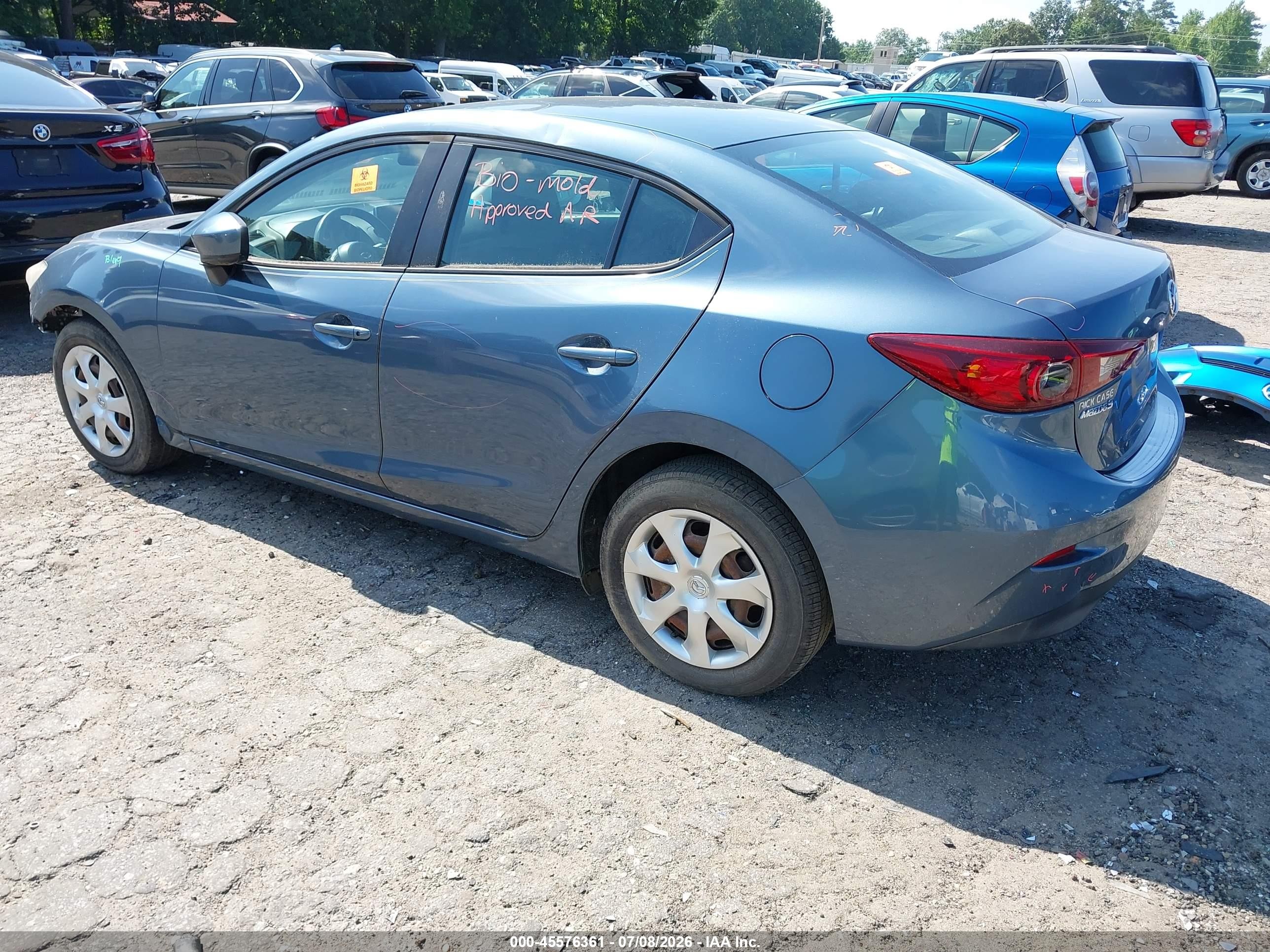 2015 Mazda Mazda3 I Sport Blue vin: 3MZBM1U78FM230026