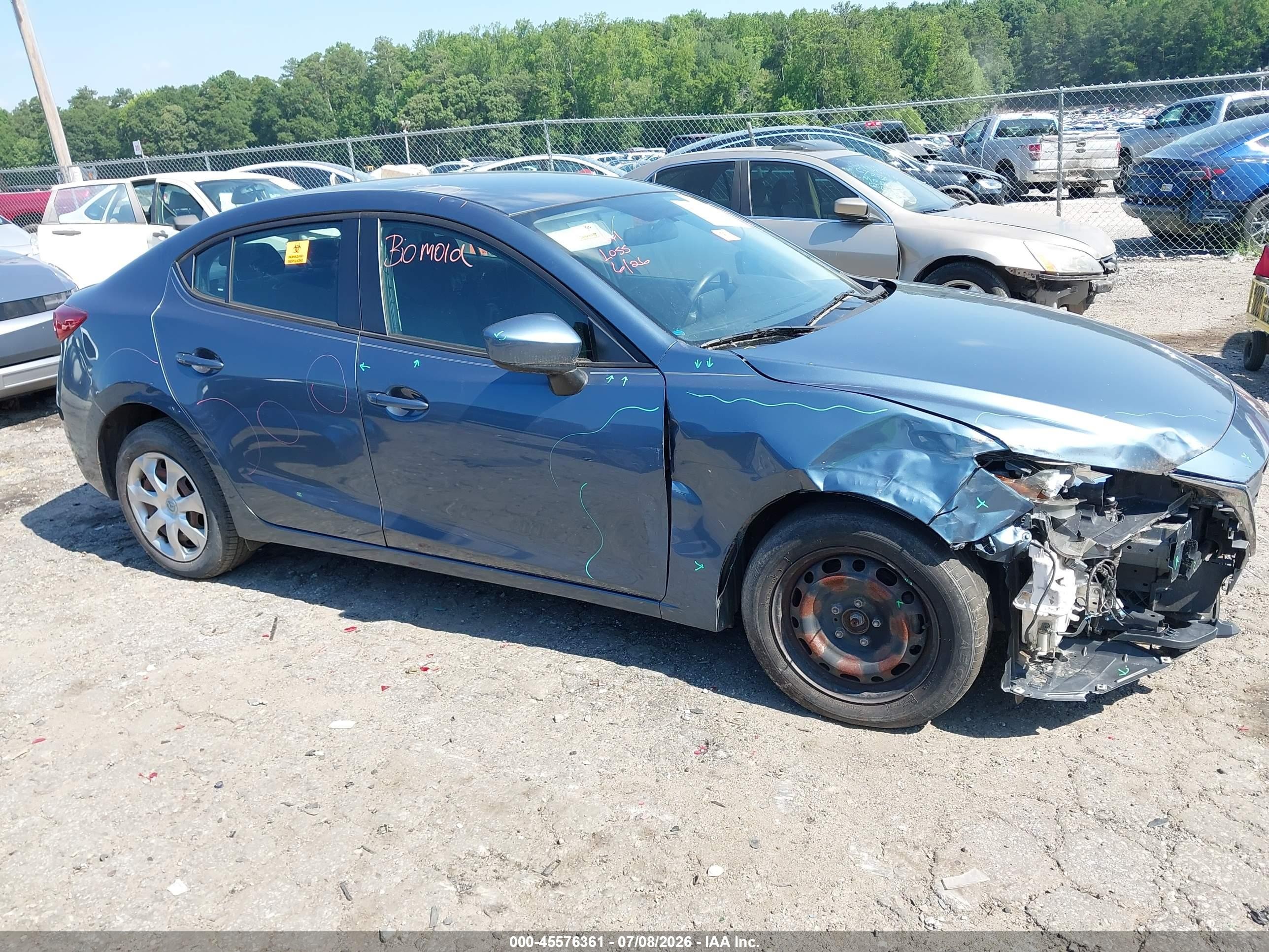 2015 Mazda Mazda3 I Sport Blue vin: 3MZBM1U78FM230026