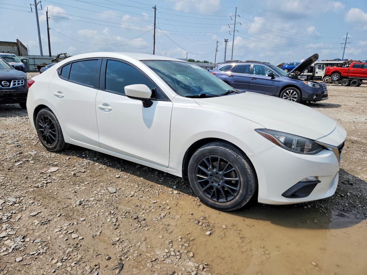 2015 Mazda 3 Sport White vin: 3MZBM1U78FM233282
