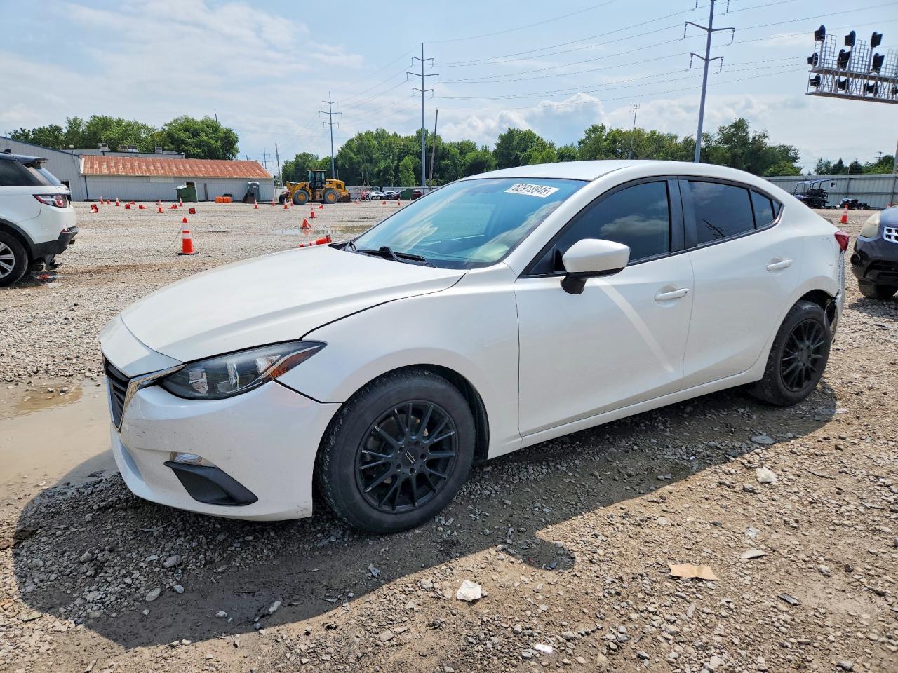2015 Mazda 3 Sport White vin: 3MZBM1U78FM233282