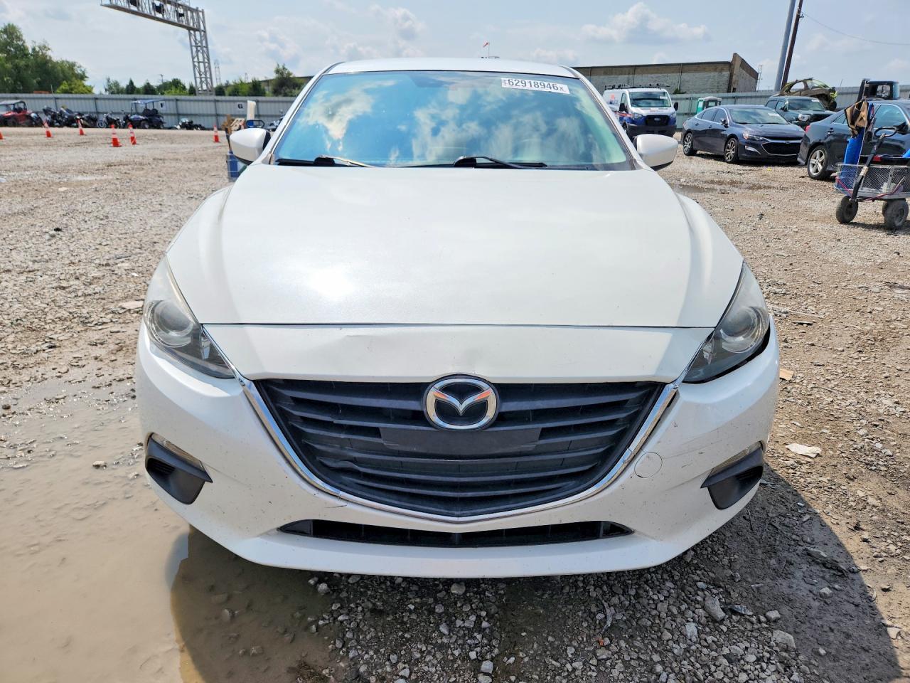 2015 Mazda 3 Sport White vin: 3MZBM1U78FM233282