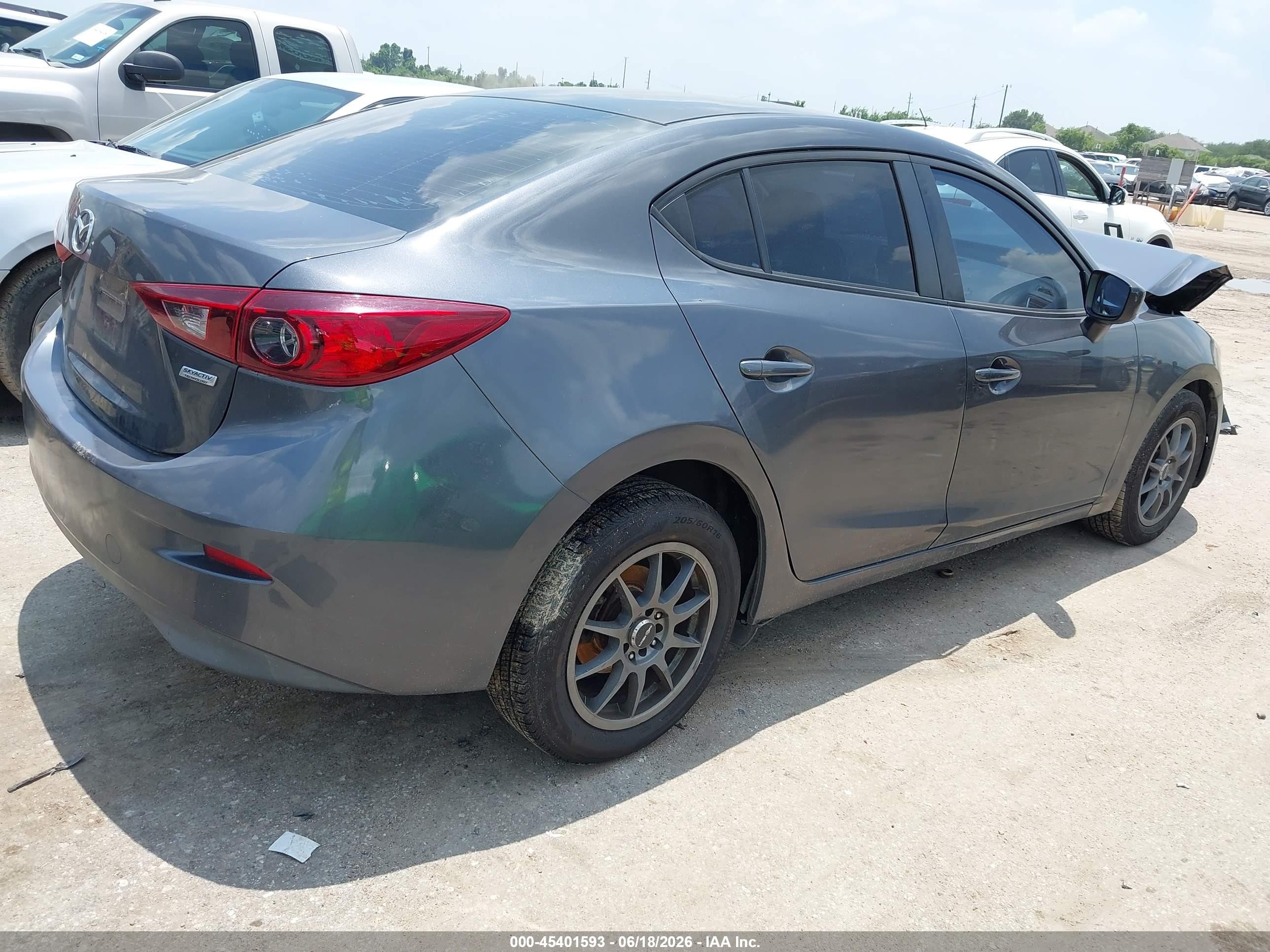 2015 Mazda Mazda3 I Sport Gray vin: 3MZBM1U79FM143610