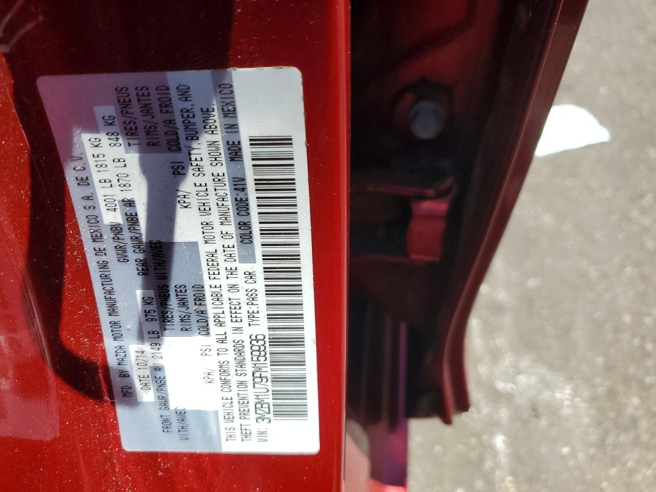 2015 Mazda 3 Sport Red vin: 3MZBM1U79FM159936