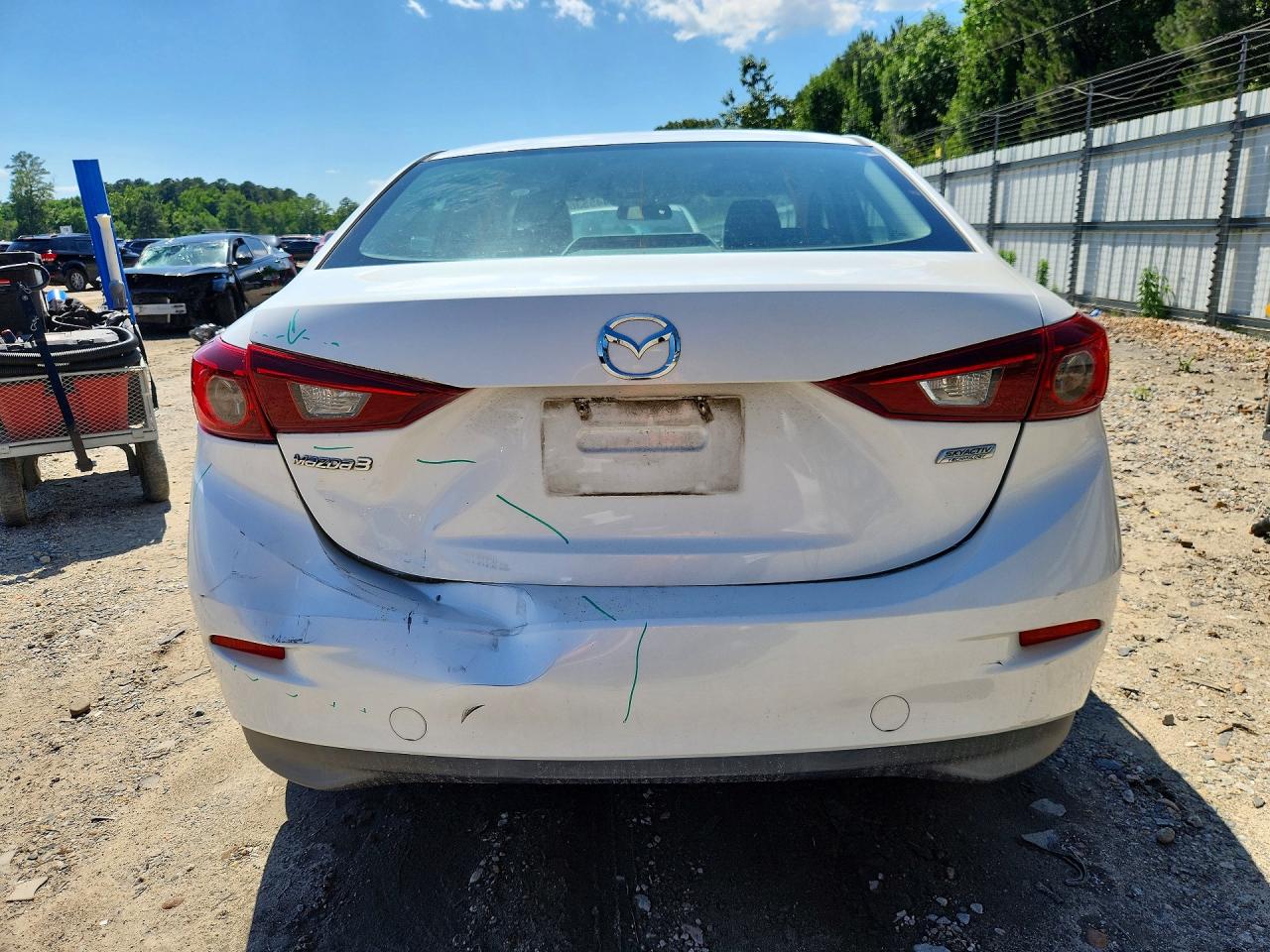 2015 Mazda 3 Sport White vin: 3MZBM1U79FM173643