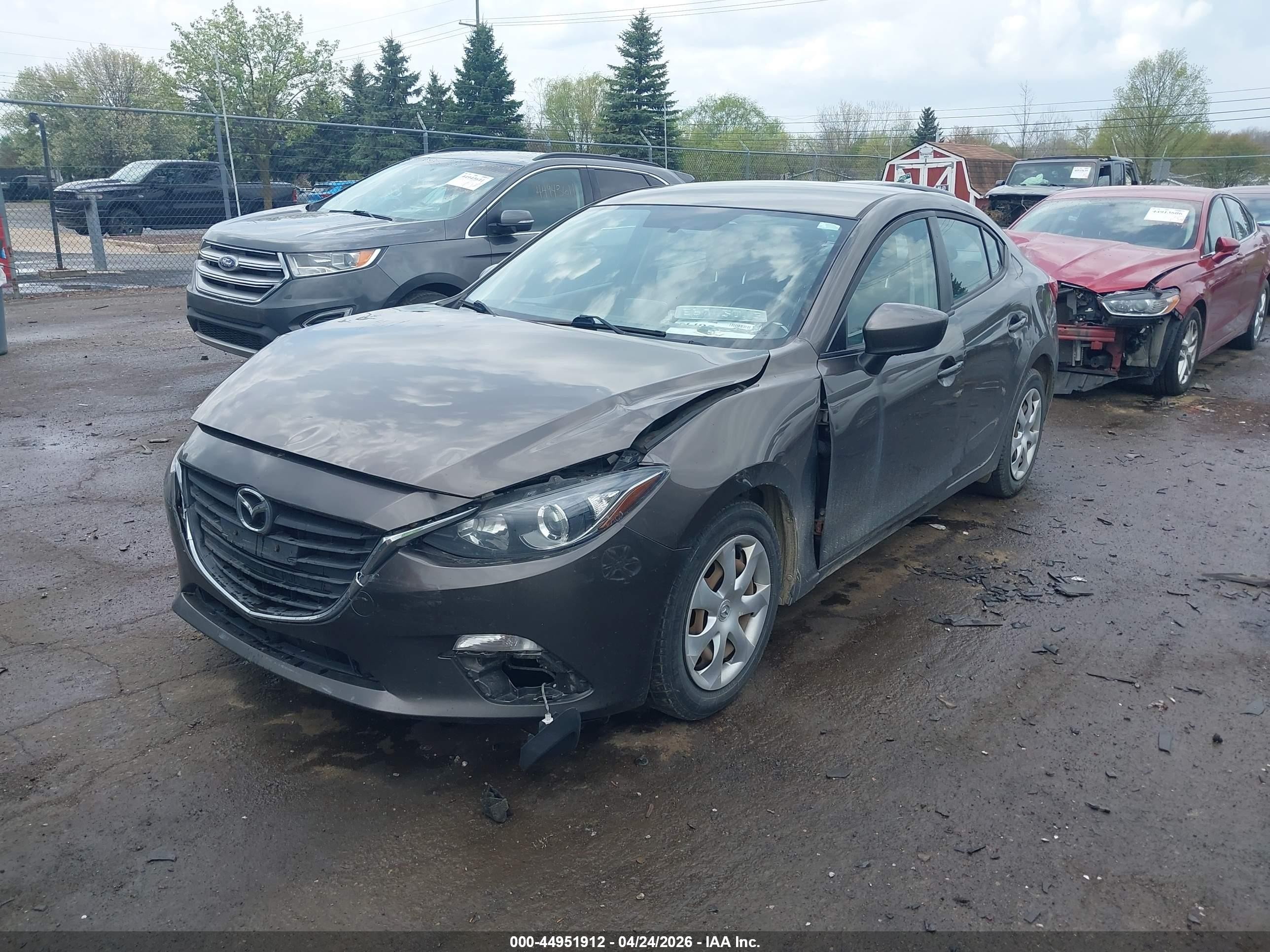 2015 Mazda Mazda3 I Sport Gray vin: 3MZBM1U79FM235526