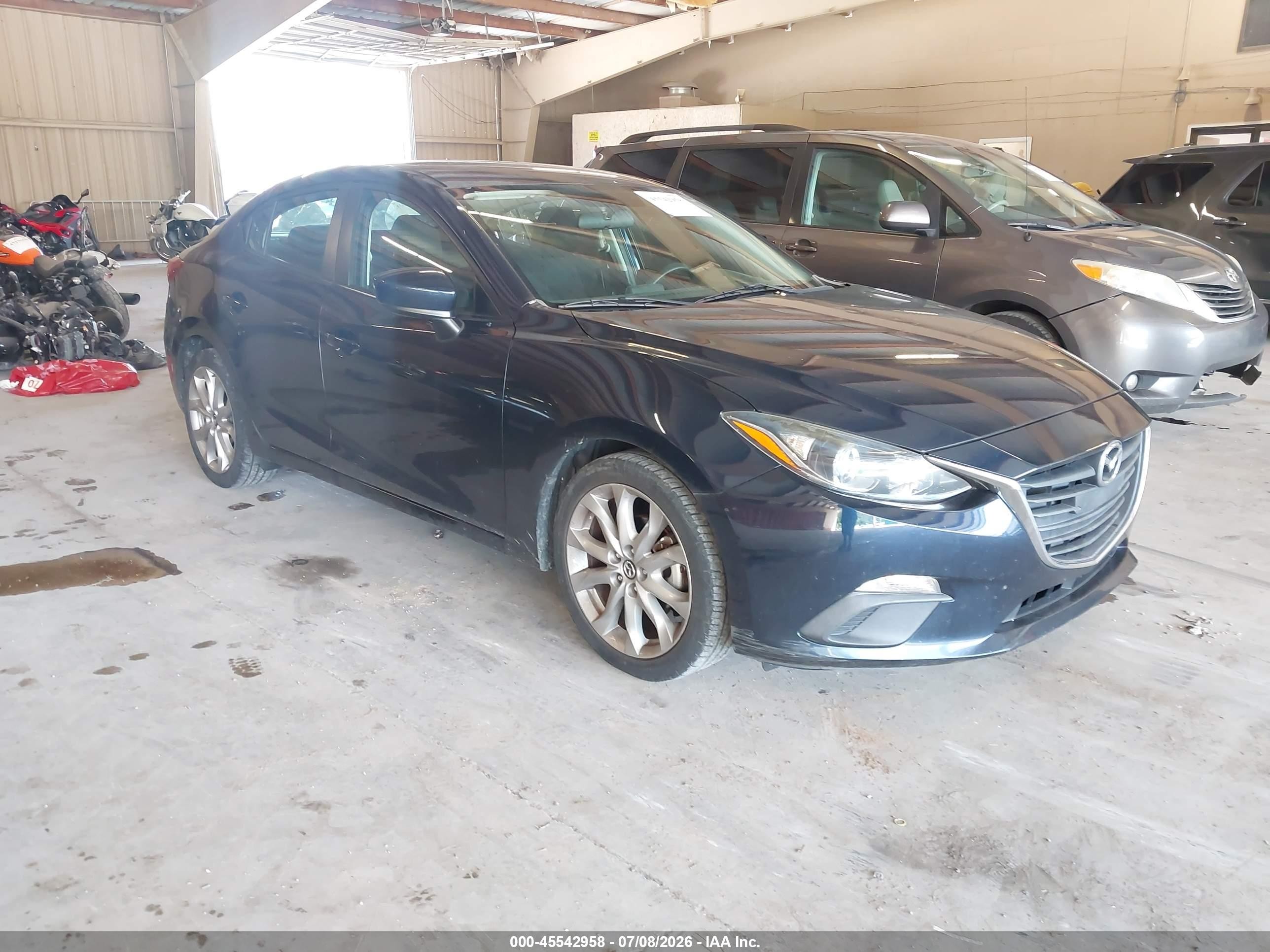 2014 Mazda Mazda3 I Sport Dark Blue vin: 3MZBM1U7XEM100618