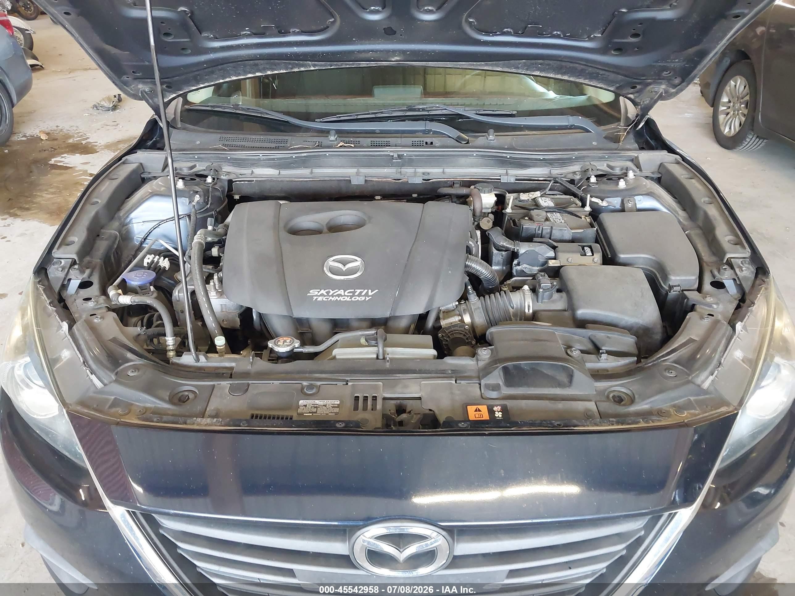 2014 Mazda Mazda3 I Sport Dark Blue vin: 3MZBM1U7XEM100618