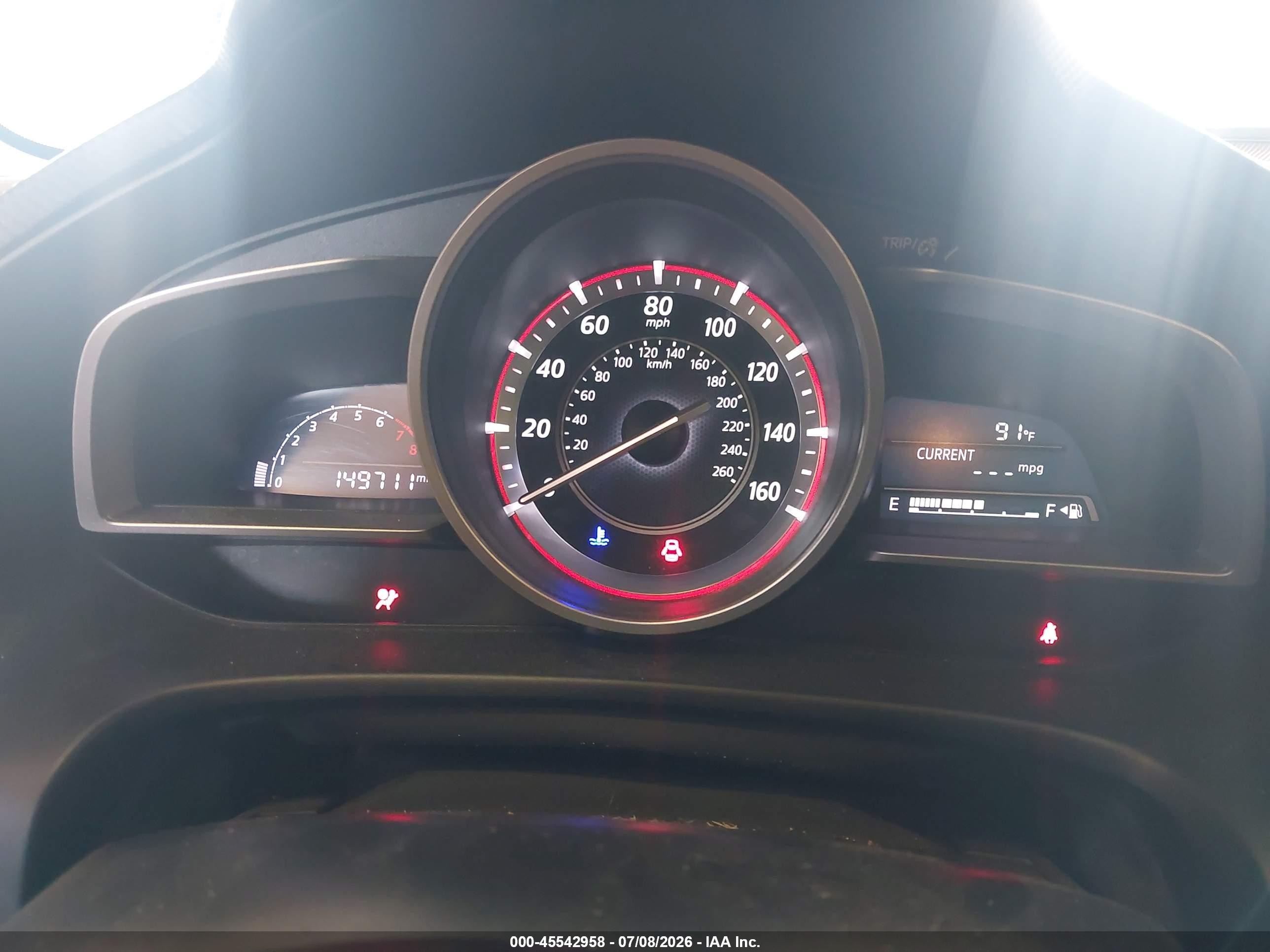 2014 Mazda Mazda3 I Sport Dark Blue vin: 3MZBM1U7XEM100618