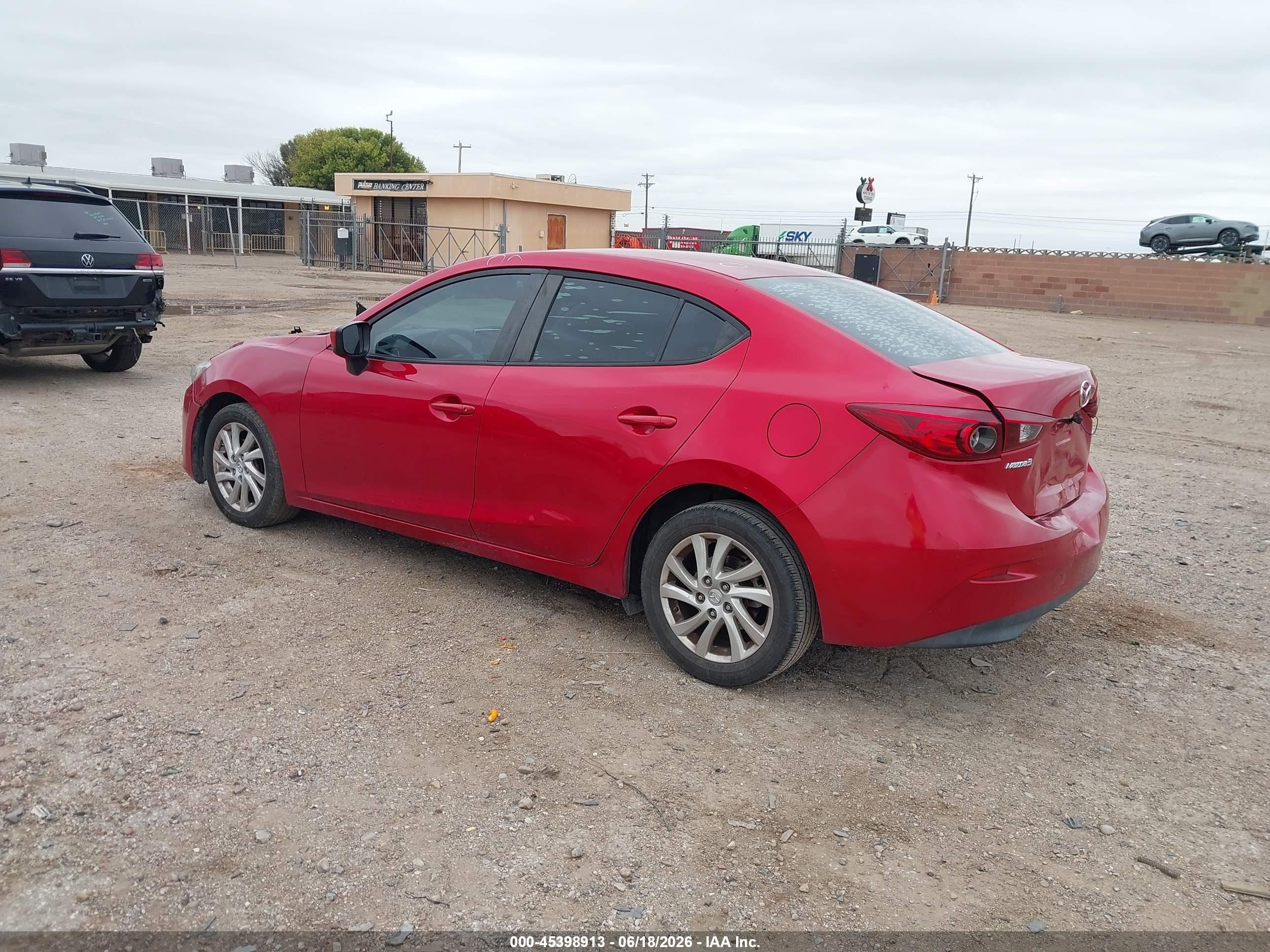 2015 Mazda Mazda3 I Sport Red vin: 3MZBM1U7XFM146385