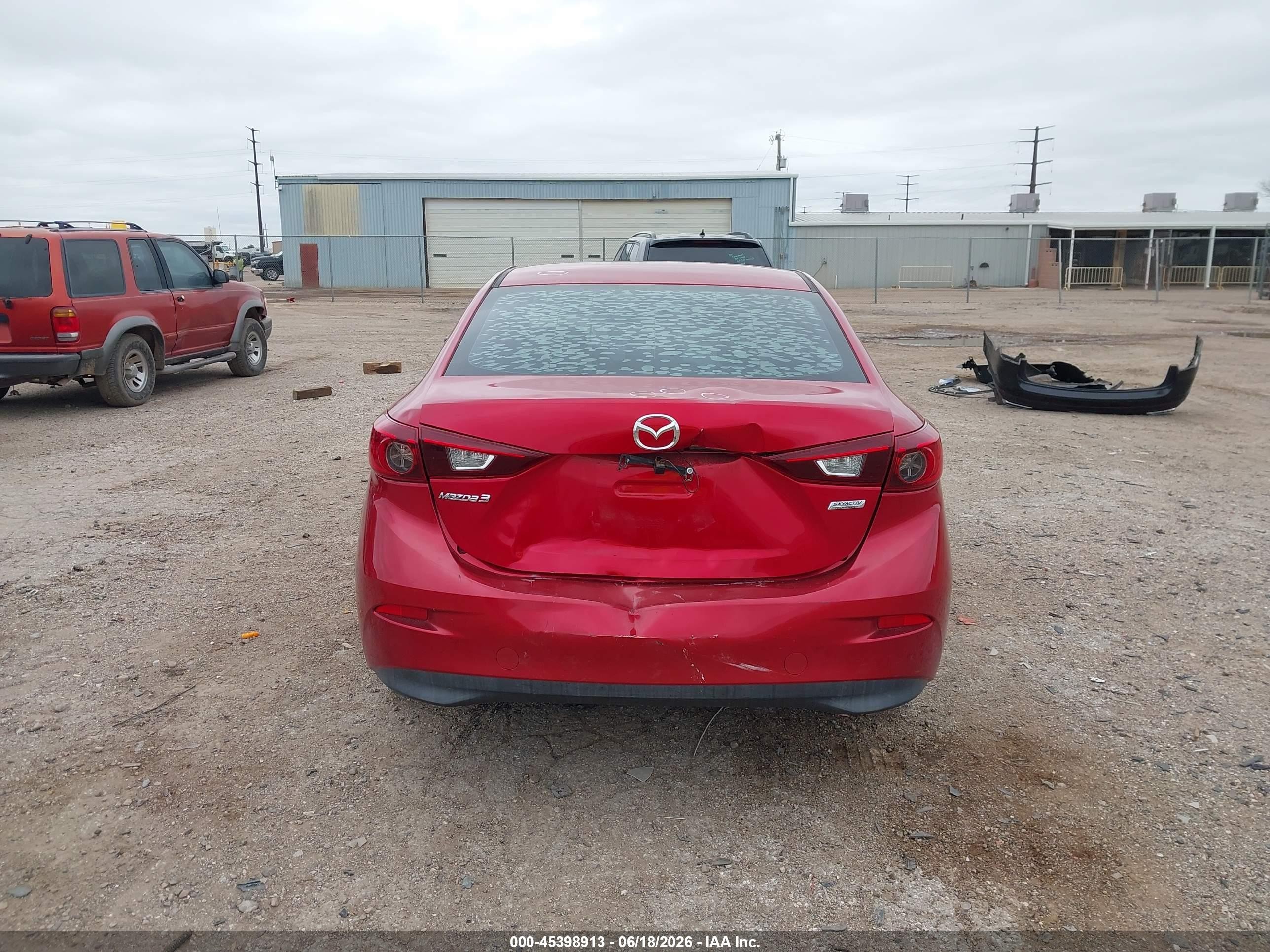 2015 Mazda Mazda3 I Sport Red vin: 3MZBM1U7XFM146385
