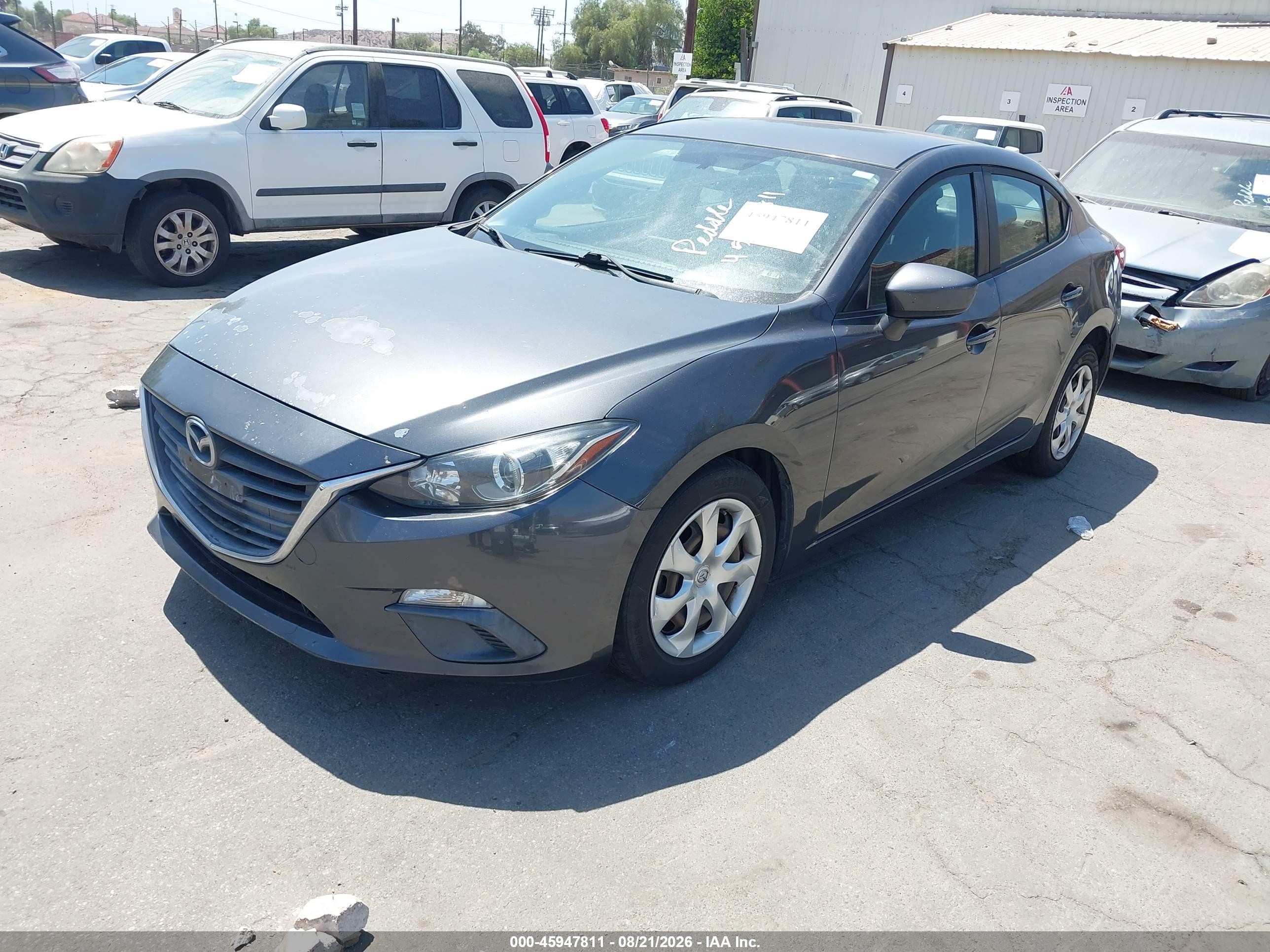 2015 Mazda Mazda3 I Sport Gray vin: 3MZBM1U7XFM167401