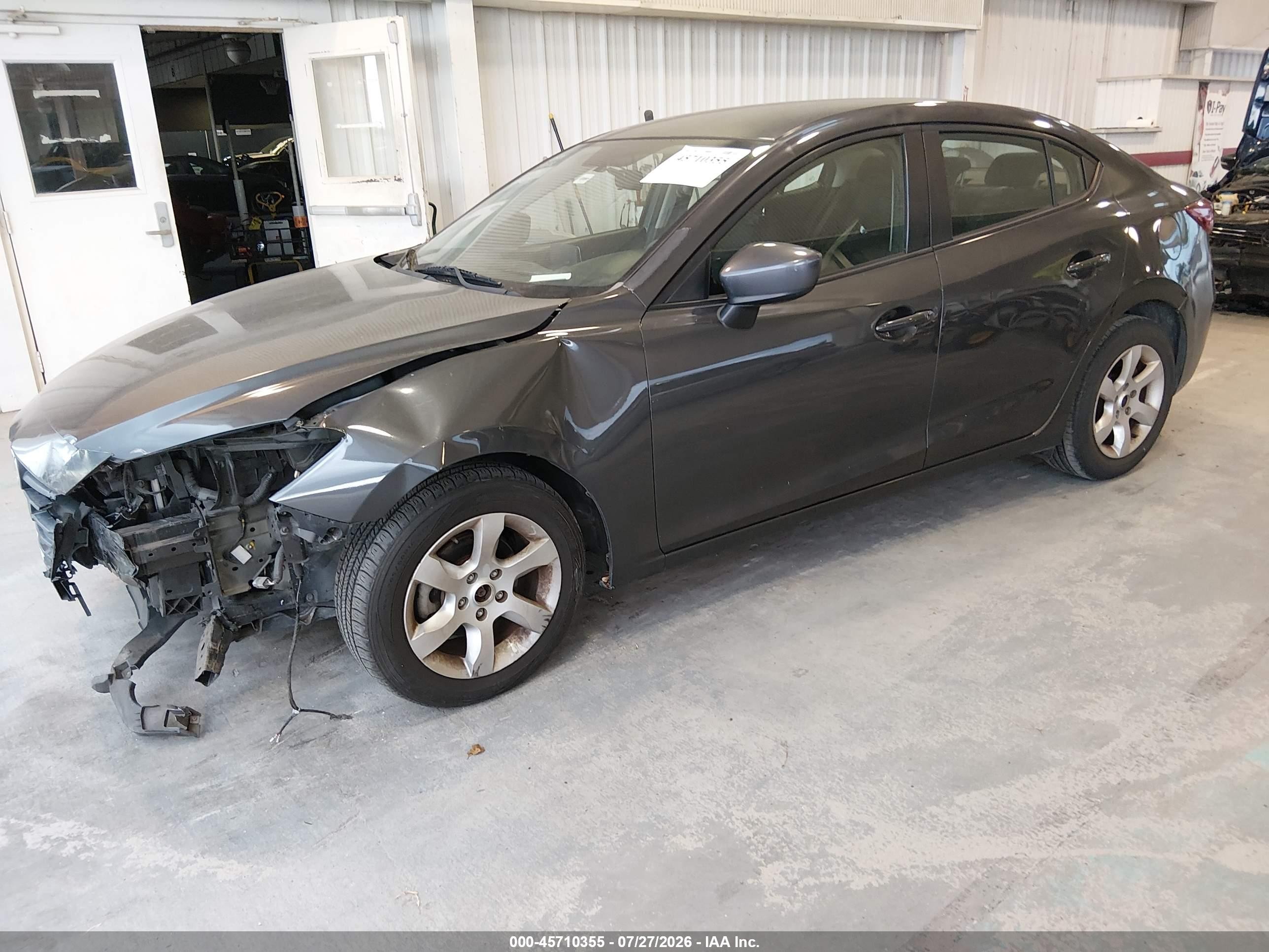 2015 Mazda Mazda3 I Sport Gray vin: 3MZBM1U7XFM179810
